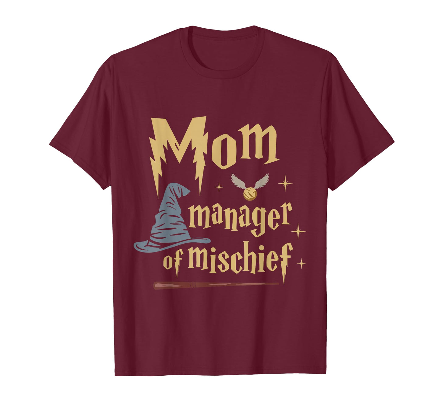 Funny Women Magical Mom Manager of Mischief Mother's Day T-Shirt