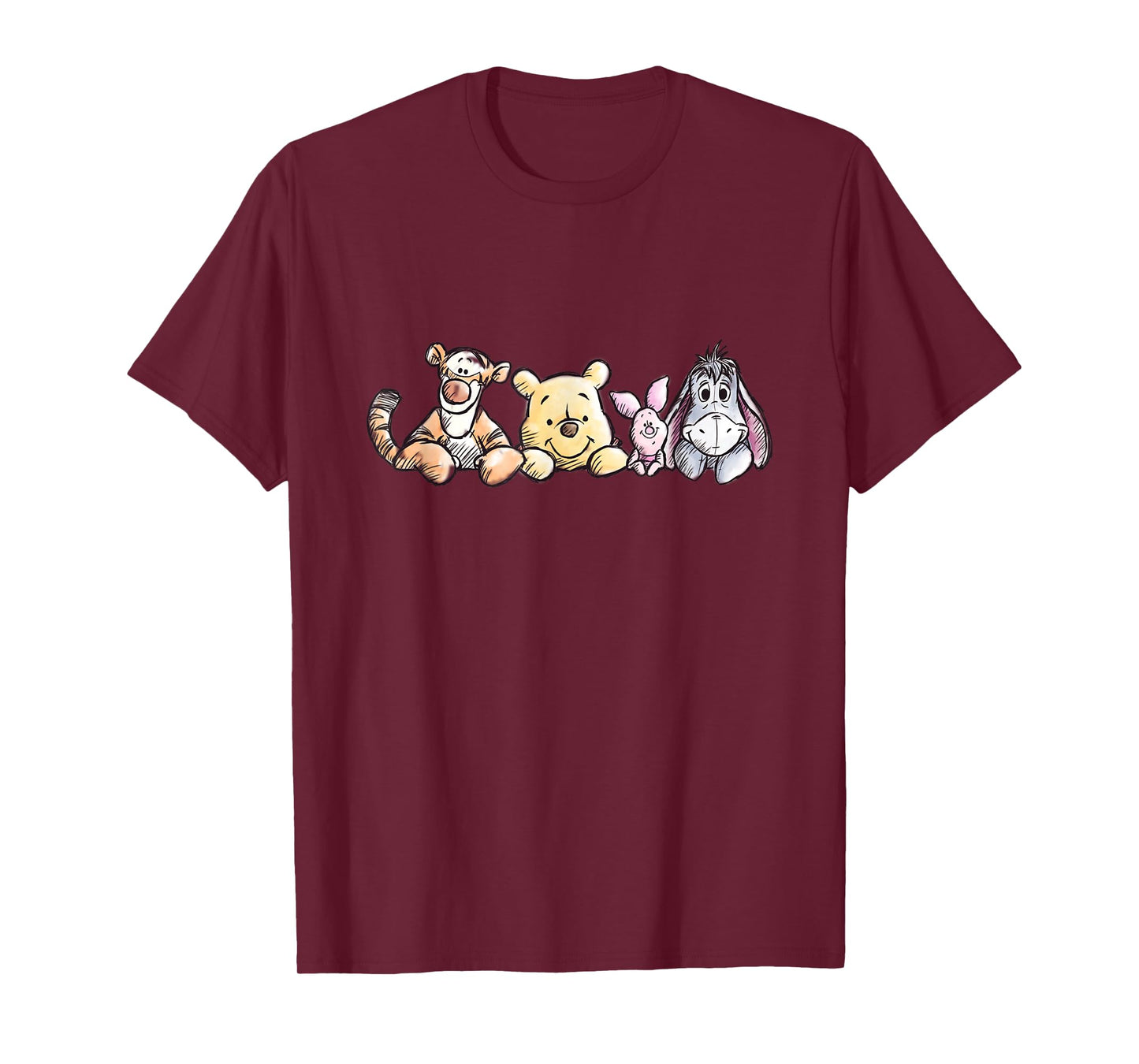 Disney Winnie The Pooh Sketch Style T-Shirt