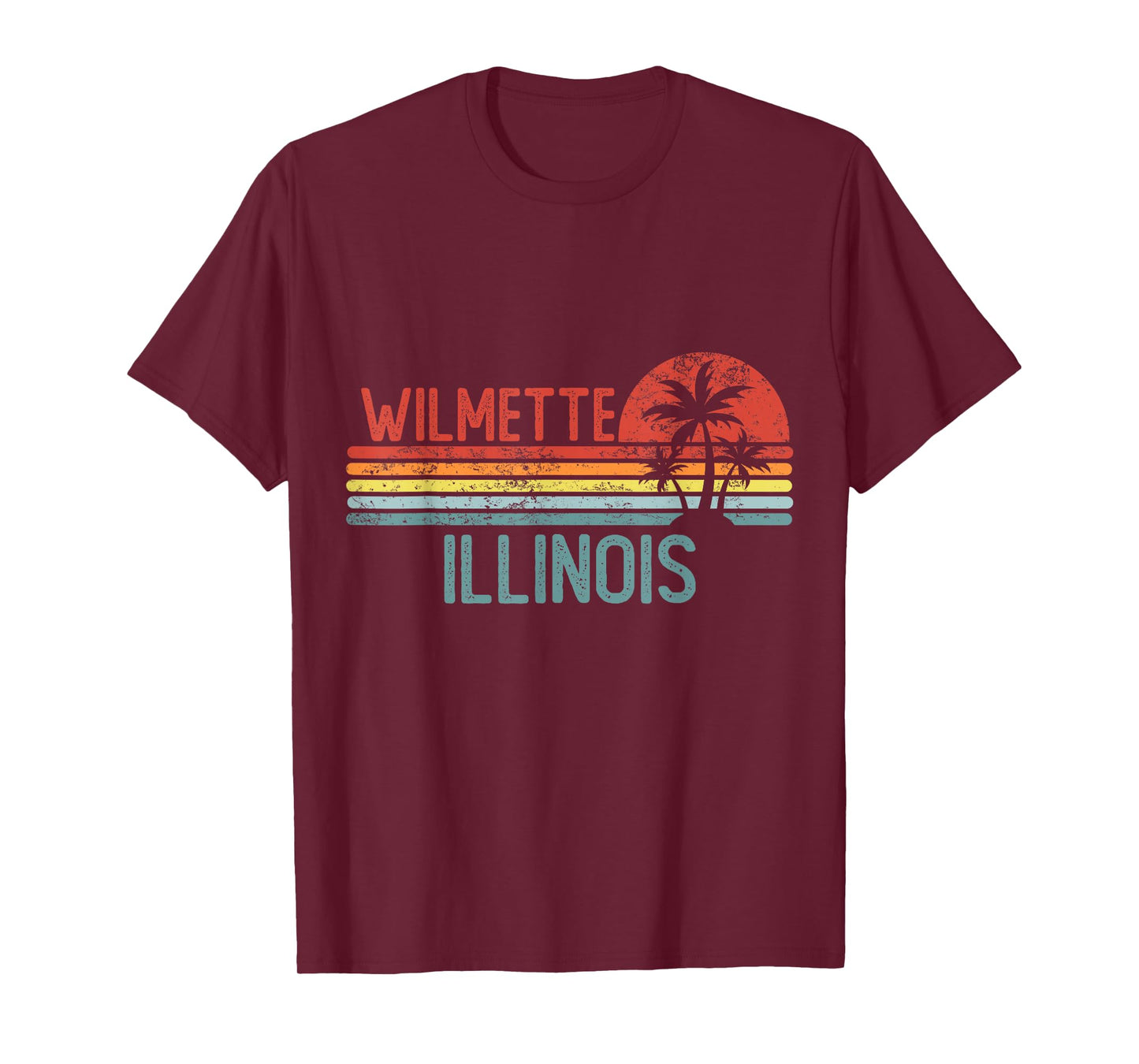 Wilmette Illinois Funny USA City Trip Home Roots T-Shirt