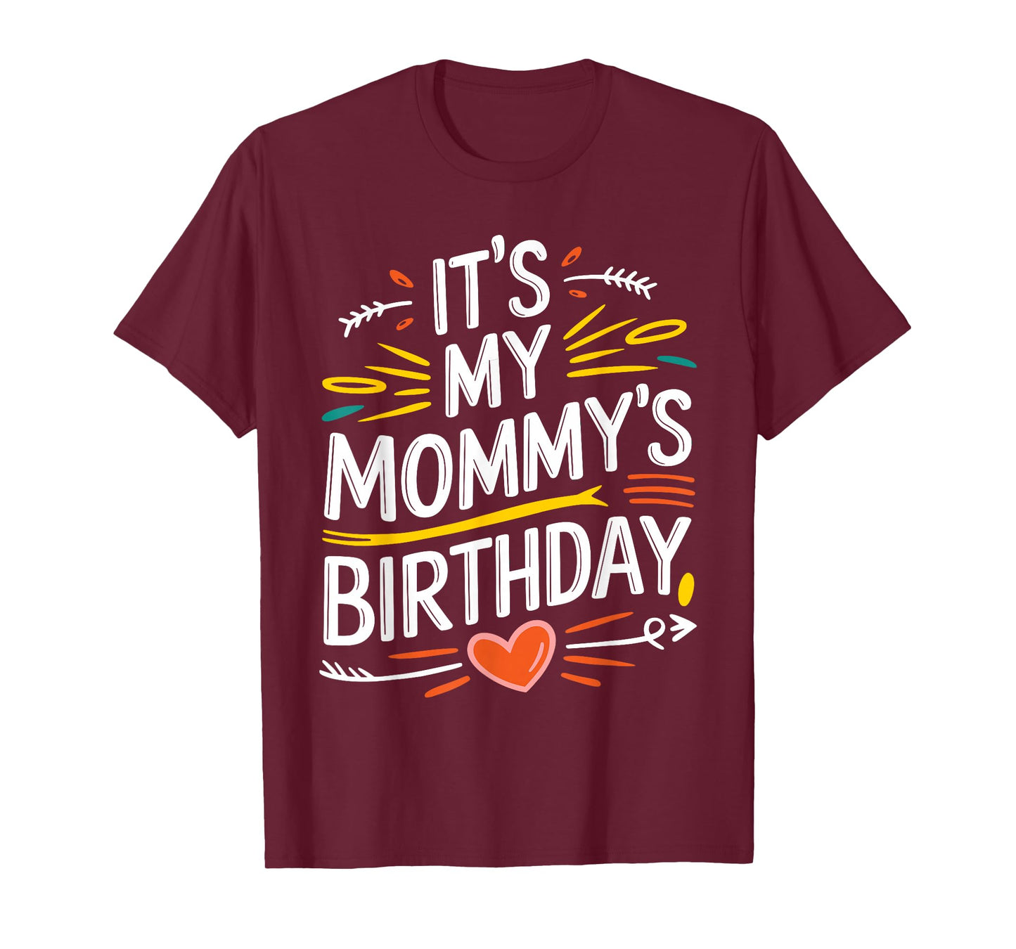 It's My mommy's Birthday Boho Nostalgia Design Women Kids T-Shirt