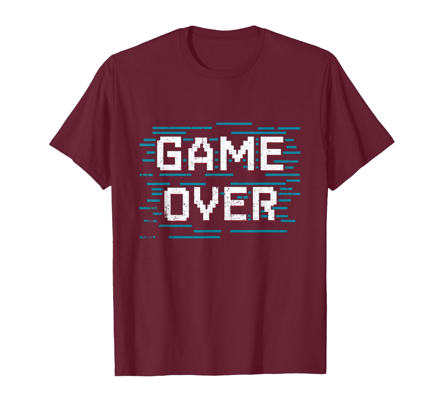 Pixelated GAME OVER Glitch Effect Design for Retro Gamers T-Shirt