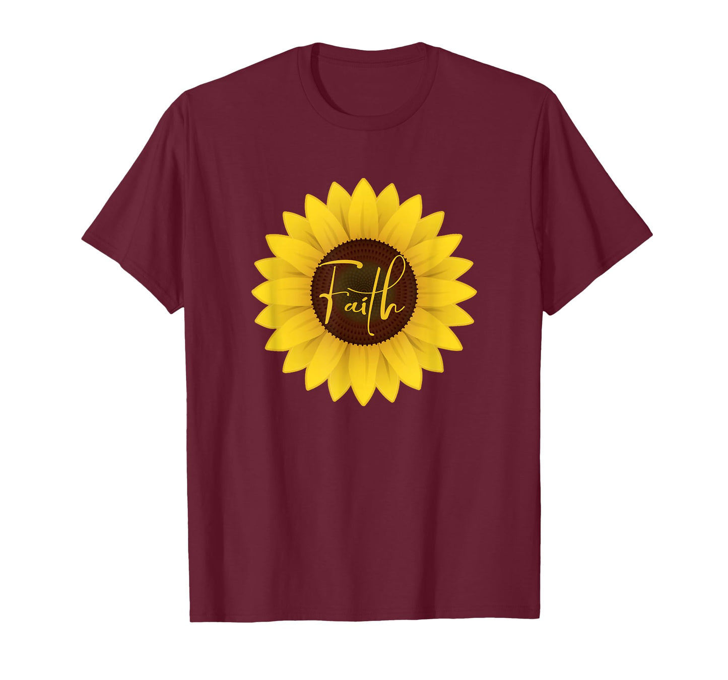 Funny Faith Christian Gift Sunflower for Women T-Shirt