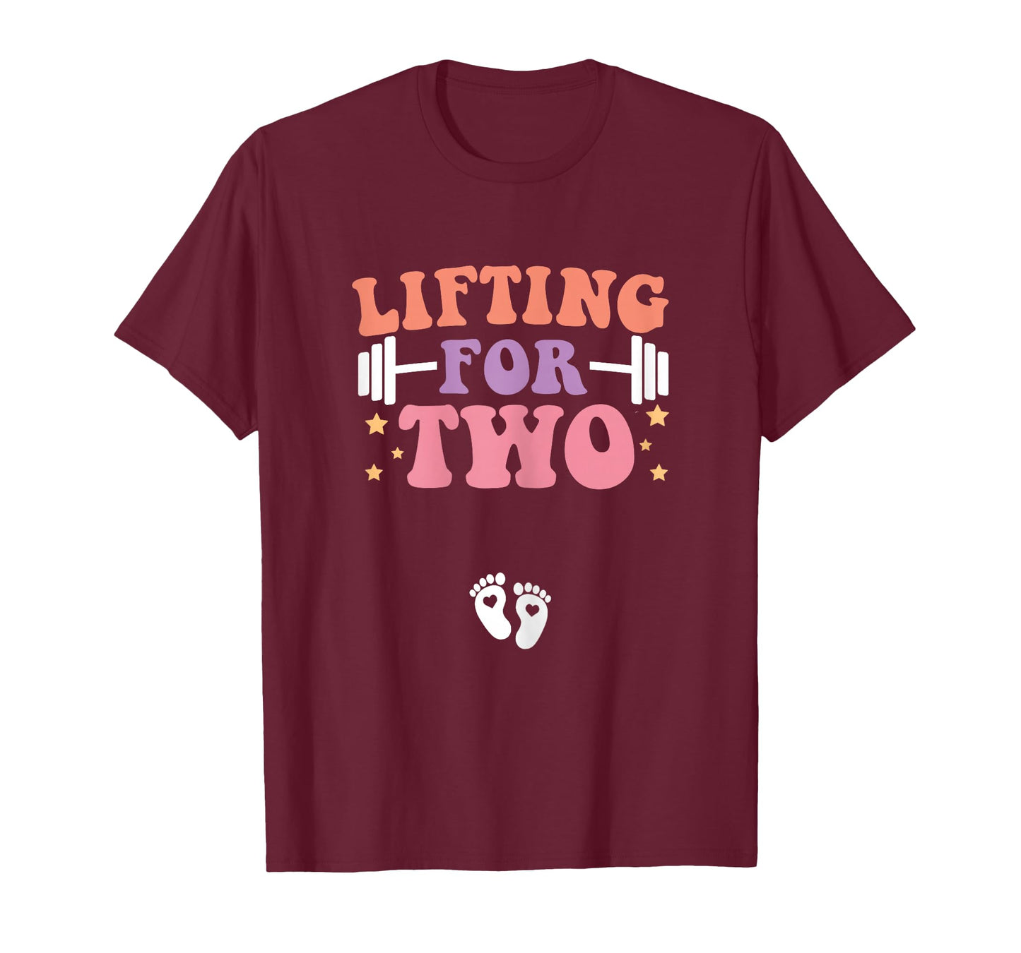 Lifting For Two Funny Pregnancy Gym Workout Expecting Mom T-Shirt