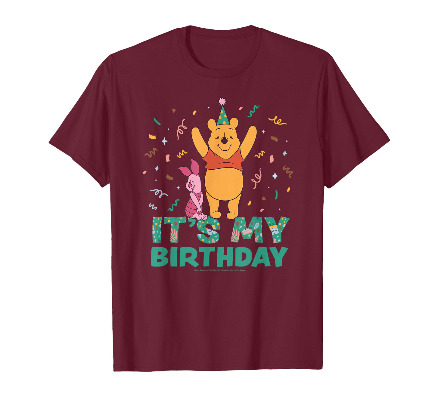 Disney Winnie the Pooh & Piglet It's my Birthday Party T-Shirt