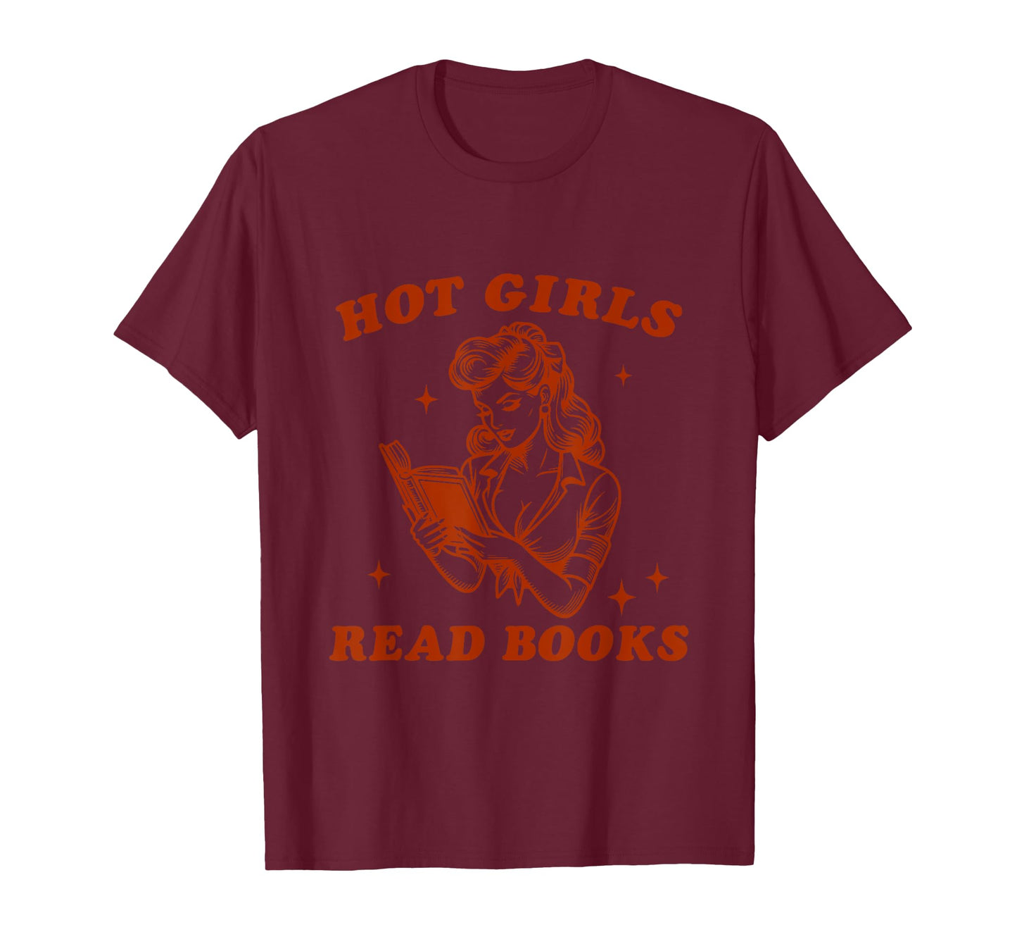 Vintage Hot Girls Read Books Librarian Book Reader T-Shirt