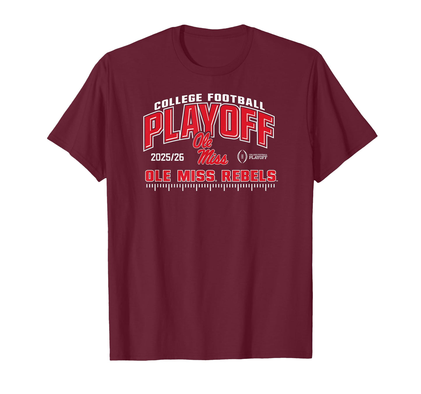 Ole Miss Rebels College Football Playoff CFP 2025-26 Navy T-Shirt