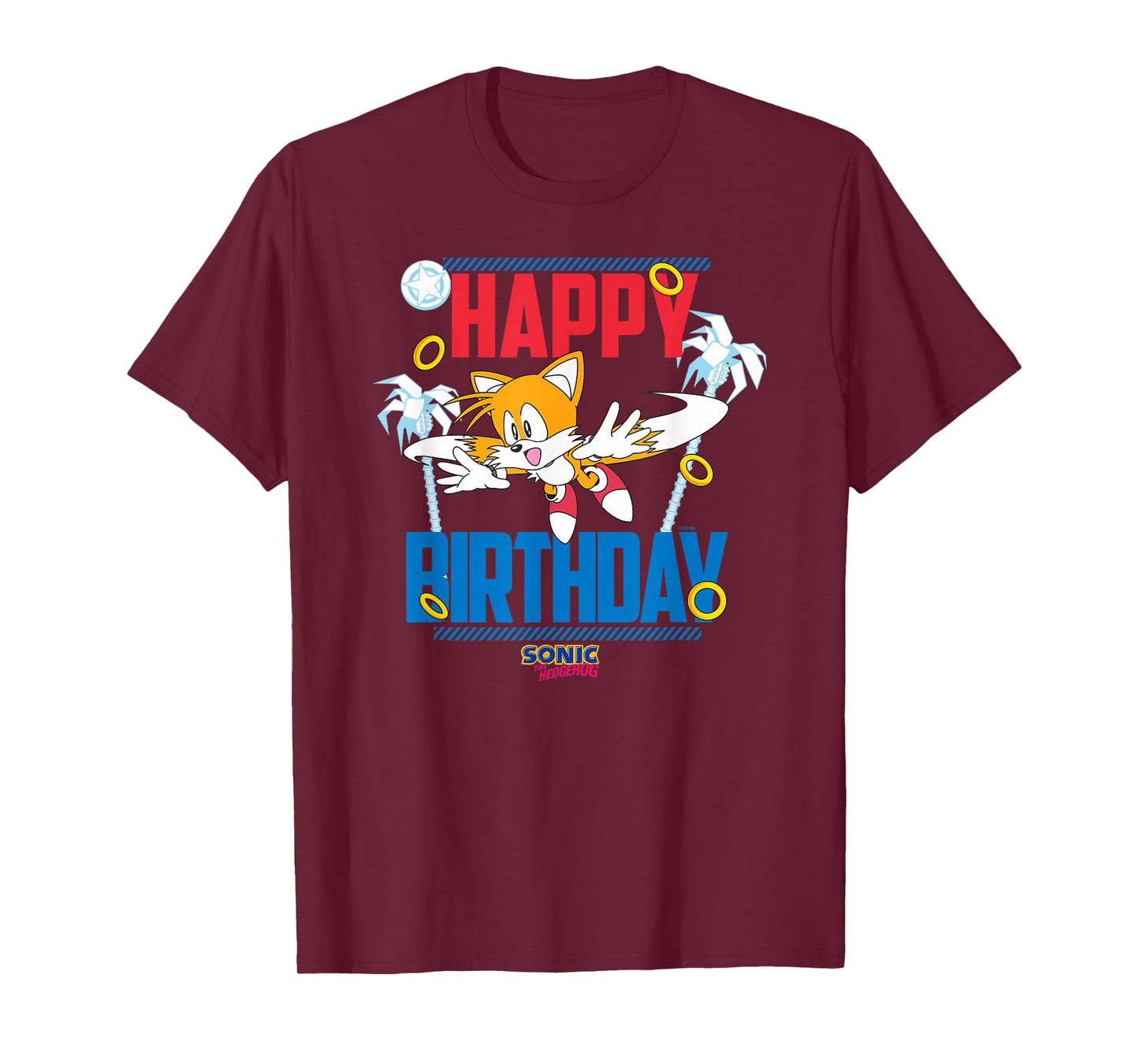 Sonic The Hedgehog Birthday Happy Birthday Tails Big Poster T-Shirt