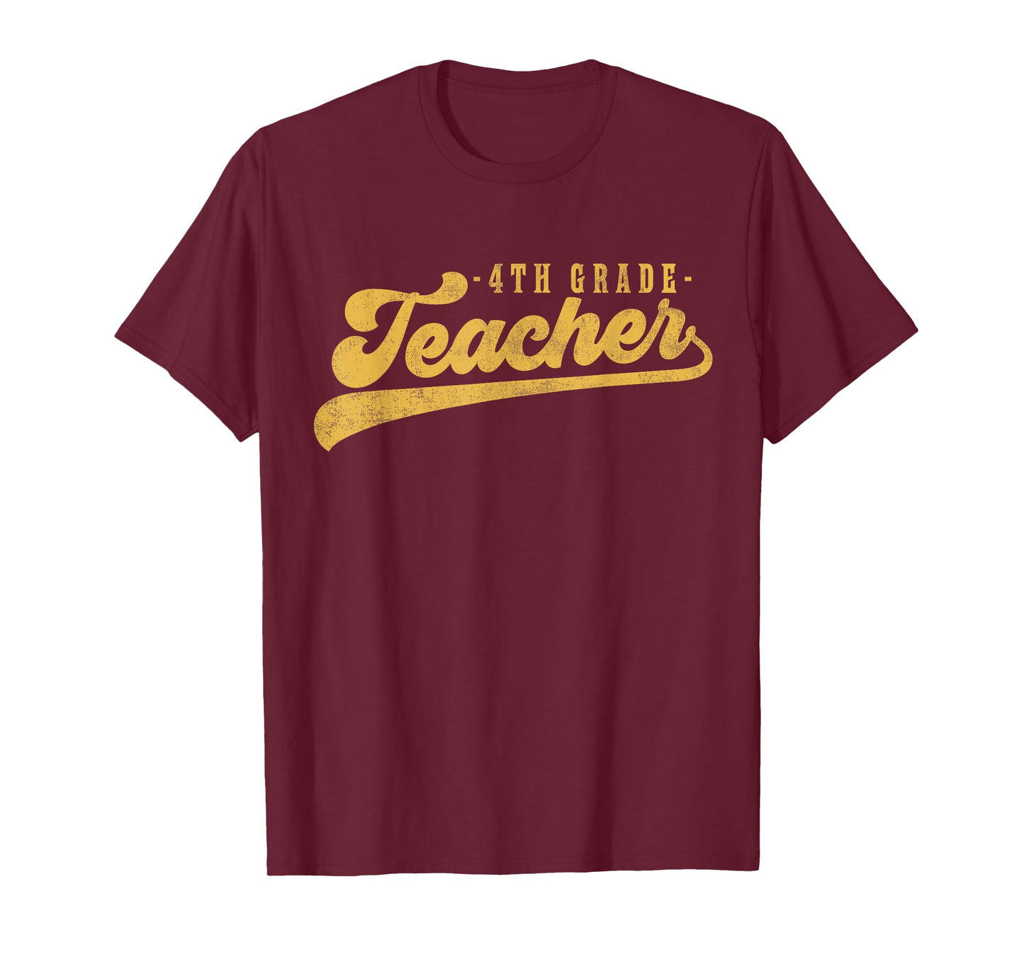 4th Grade Teacher Cute Vintage Graphic Fourth Grade Teacher T-Shirt