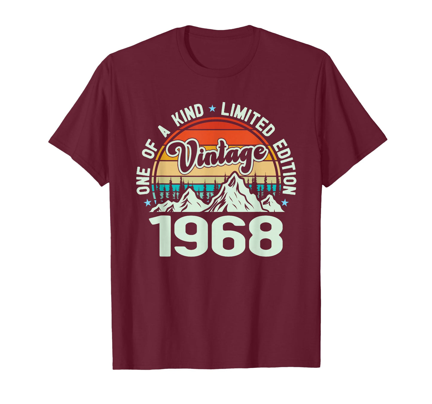 Vintage 1968 One of A Kind Mountain Graphic, 1968 Birthday T-Shirt