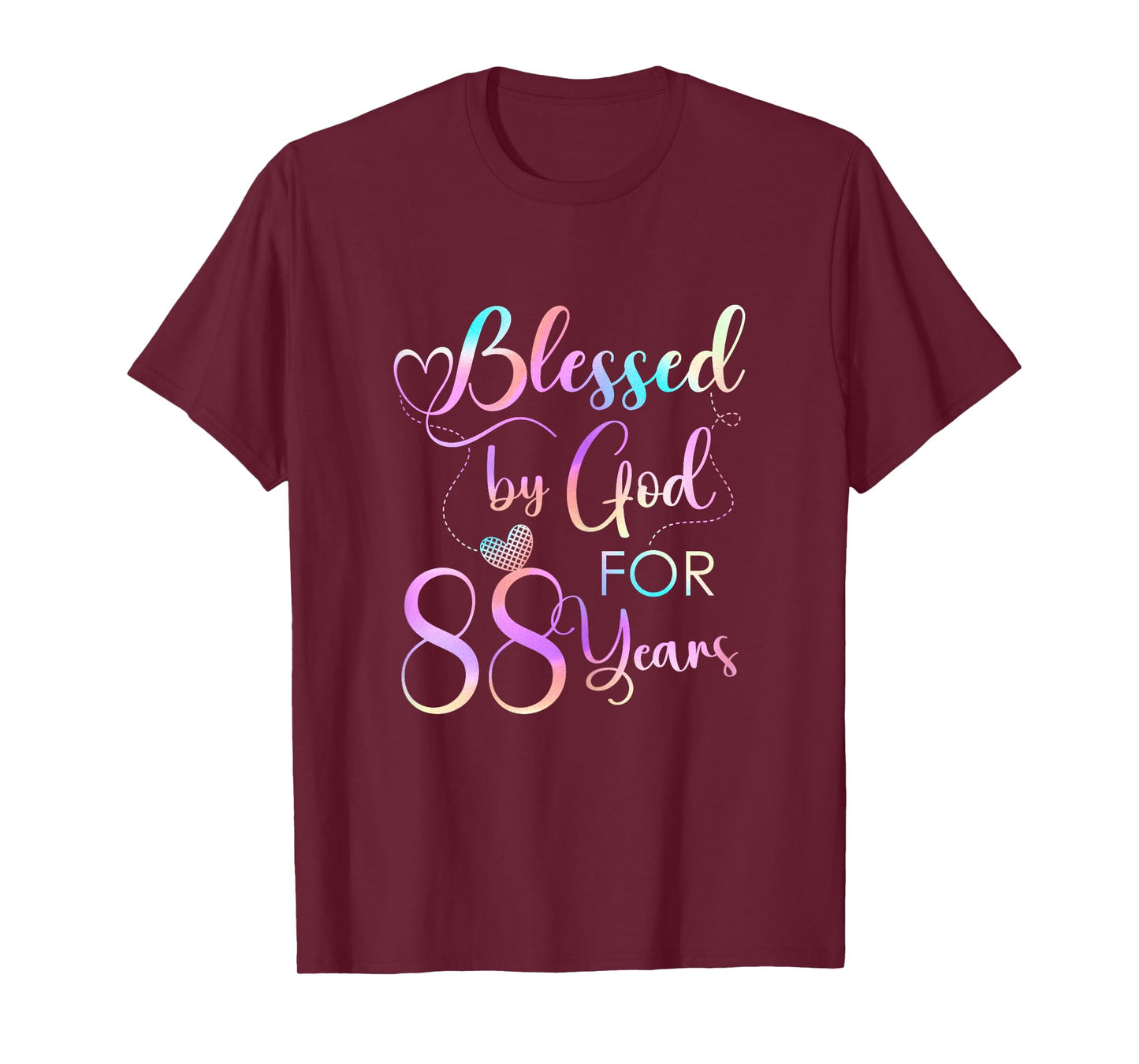 Blessed By God For 88 Years Old Women 88th Birthday Gifts T-Shirt