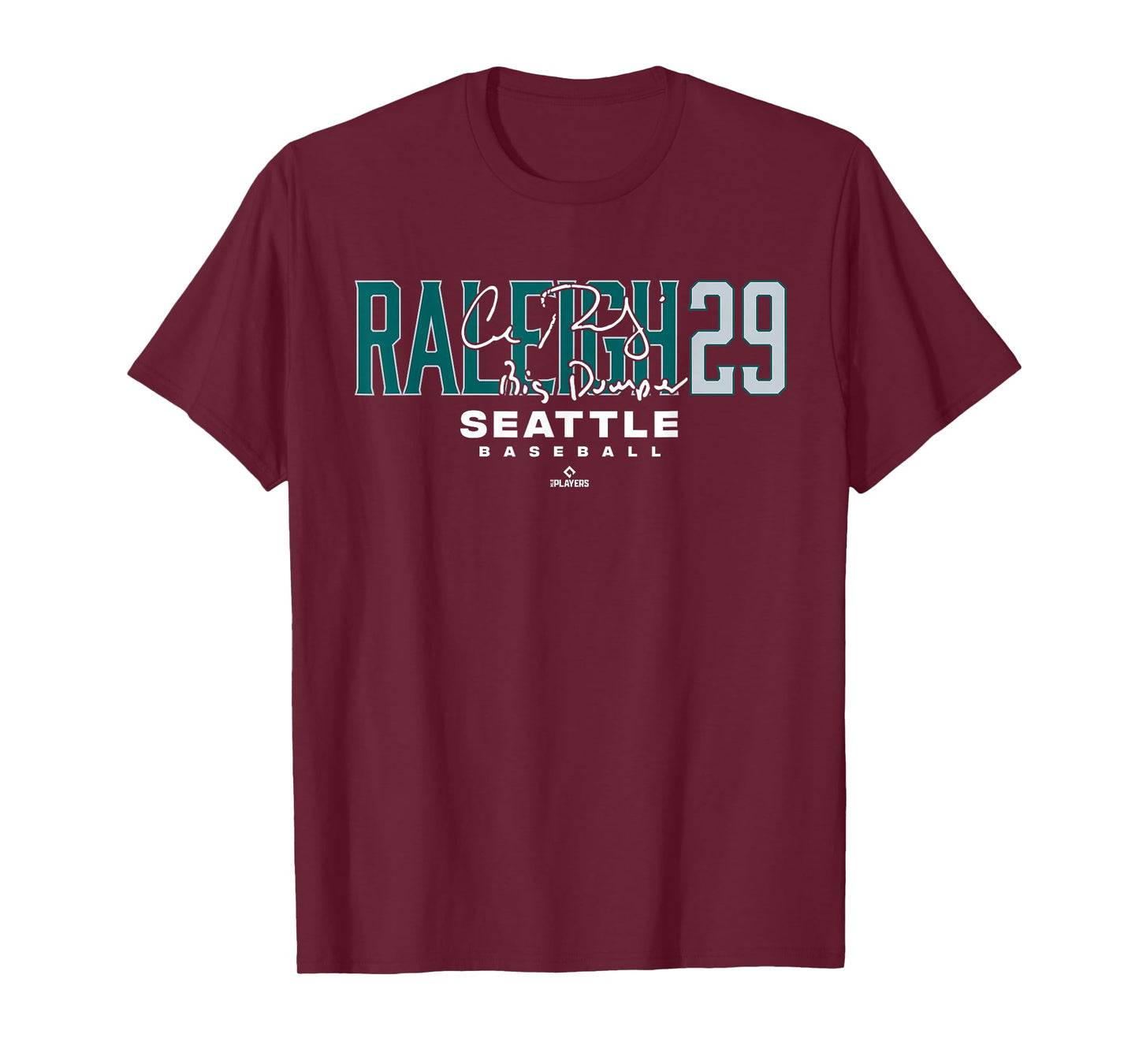 Name Number City Cal Raleigh 29 Seattle Baseball MLBPA T-Shirt