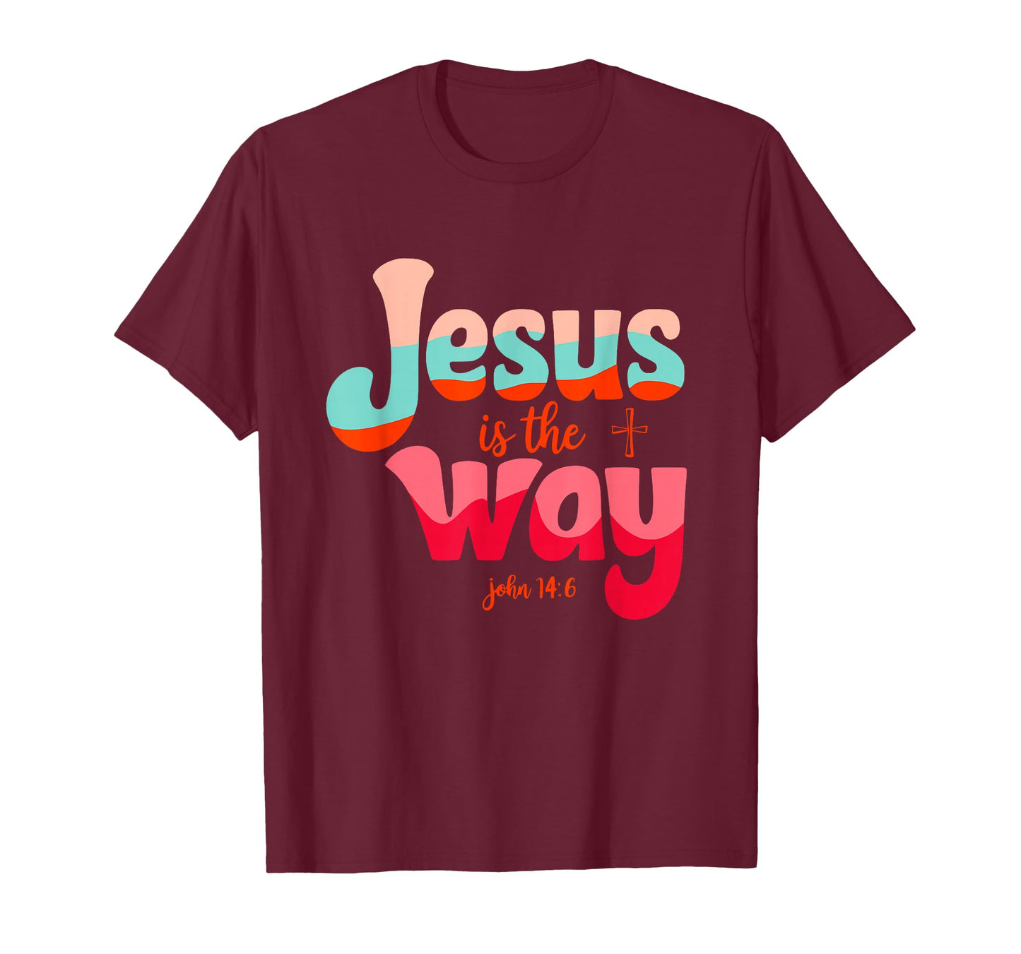 Jesus is The Way John 14:6 Spiritual Pastel T-Shirt