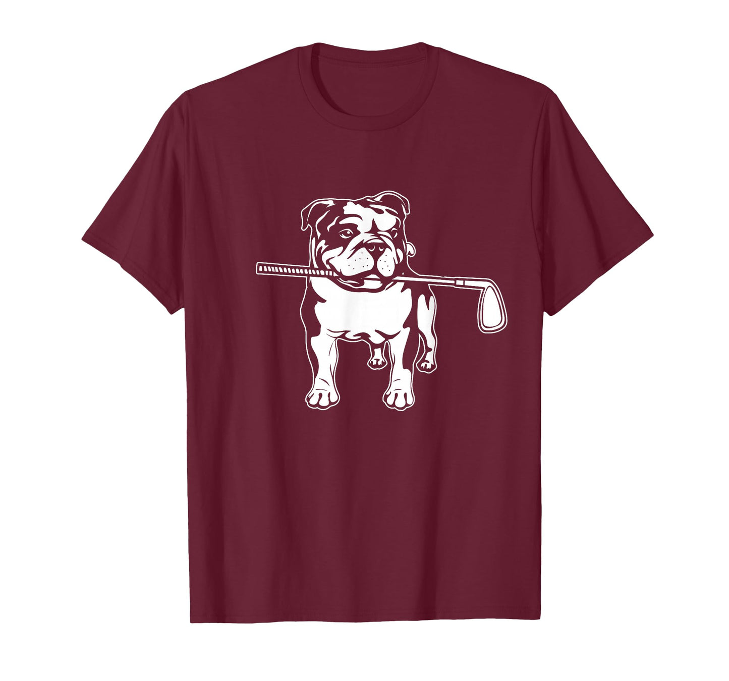 English Bulldog with Golf Clubs Dog Owner Dogs T-Shirt