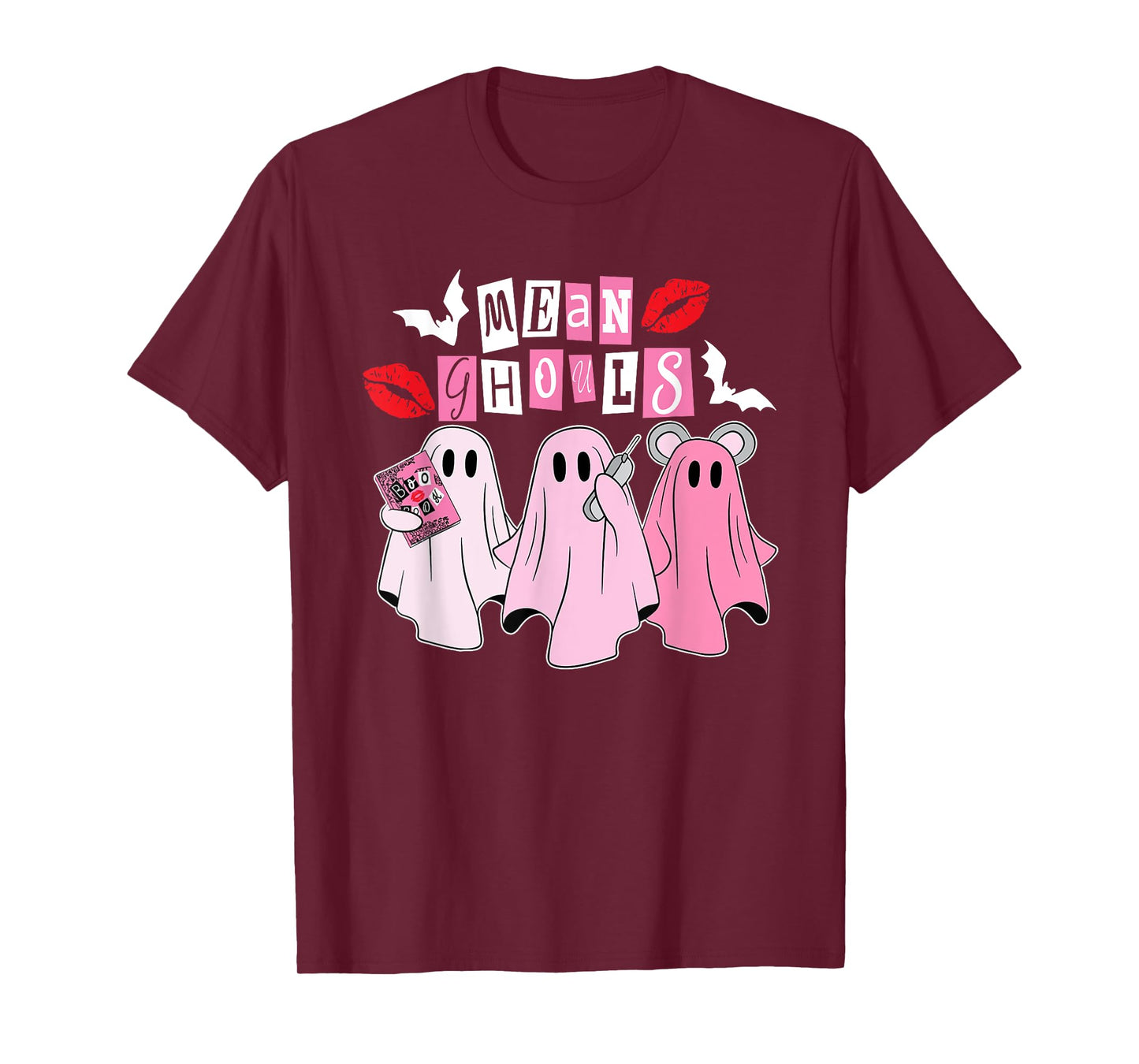 Mean Ghouls Ghost, Halloween Pink Lovers, Funny Mean Ghouls T-Shirt