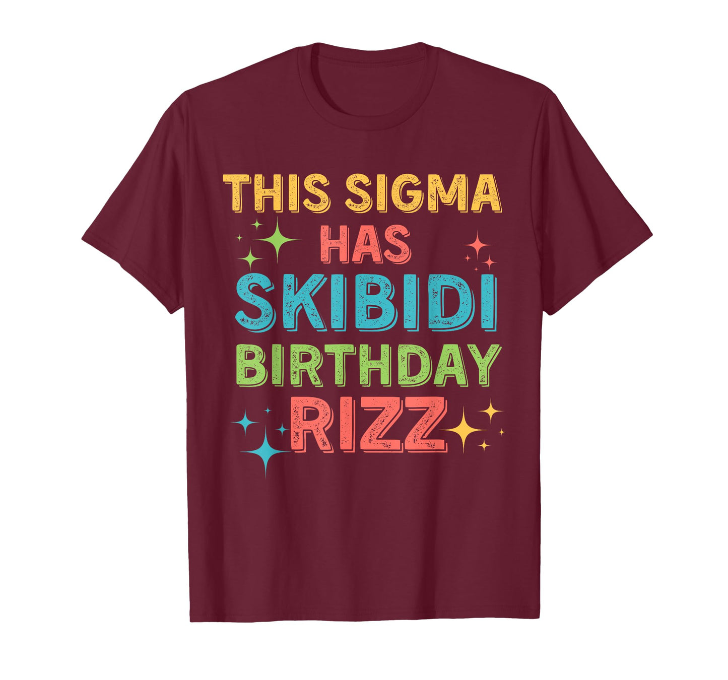Funny Birthday Shirt - Skibidi Birthday Rizz - Middle School T-Shirt