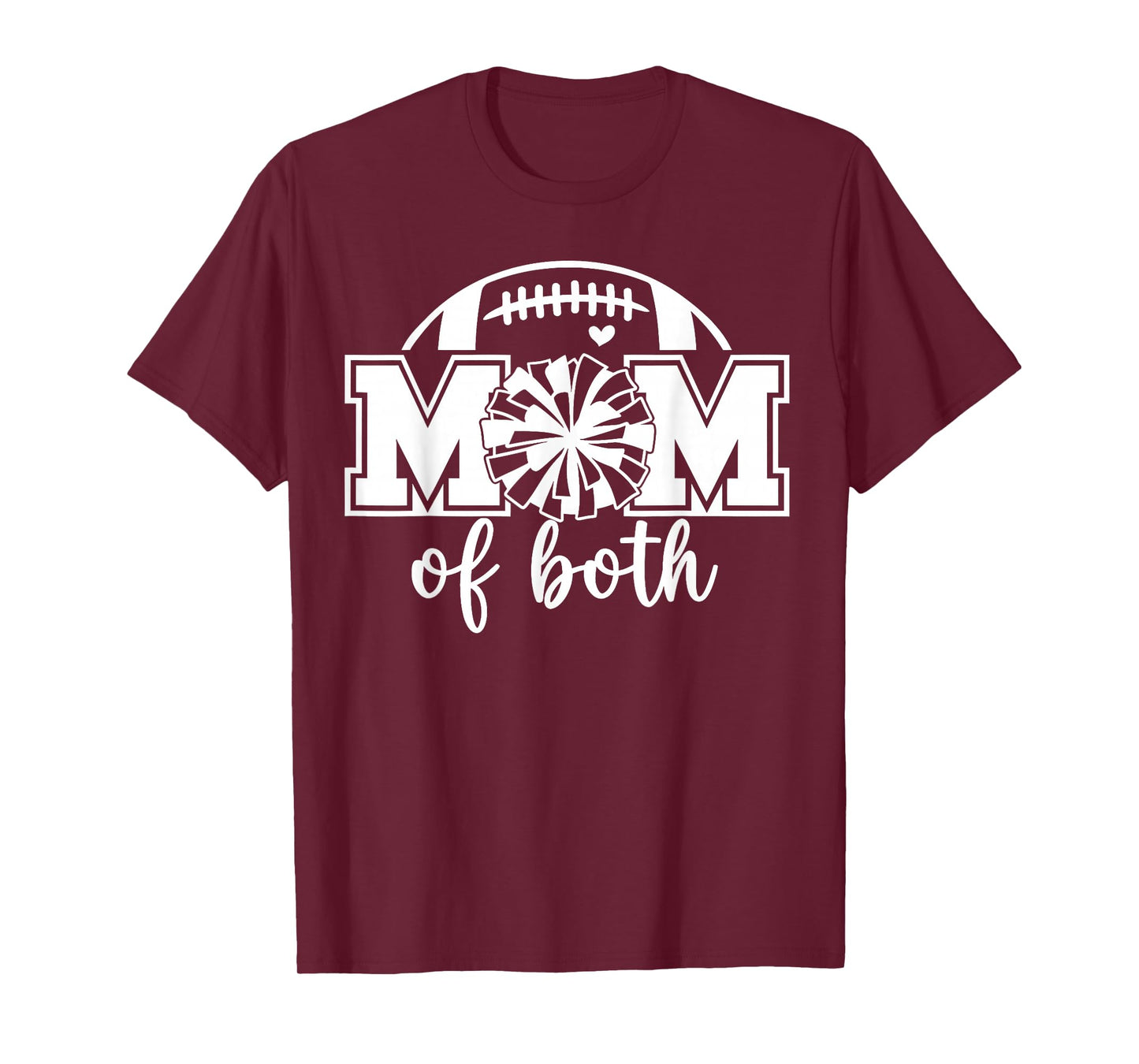 Cheer Mom of Both Game Day Football Tis The Season T-Shirt