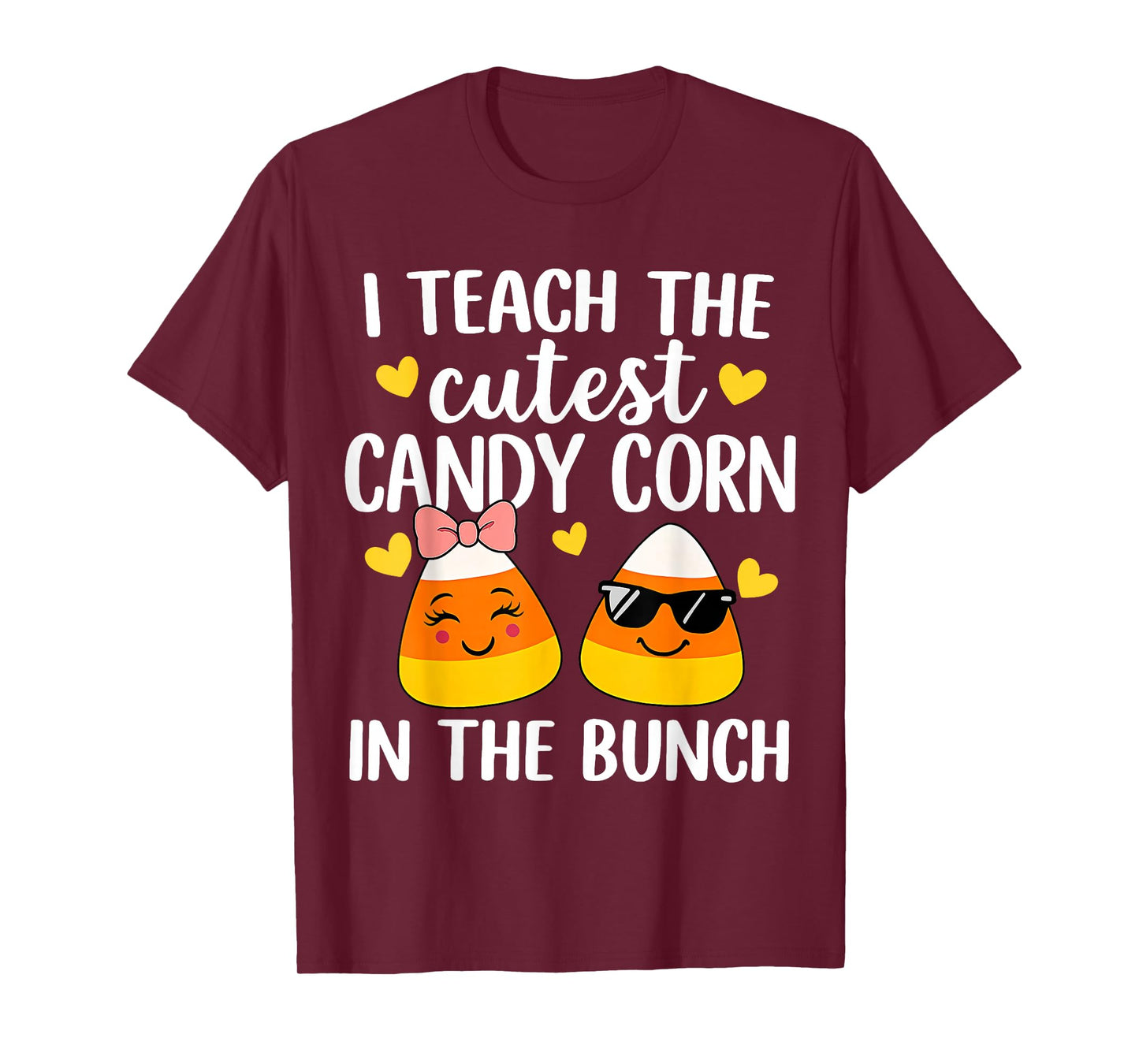 I Teach The Cutest Candy Corn In The Bunch Teacher Halloween T-Shirt