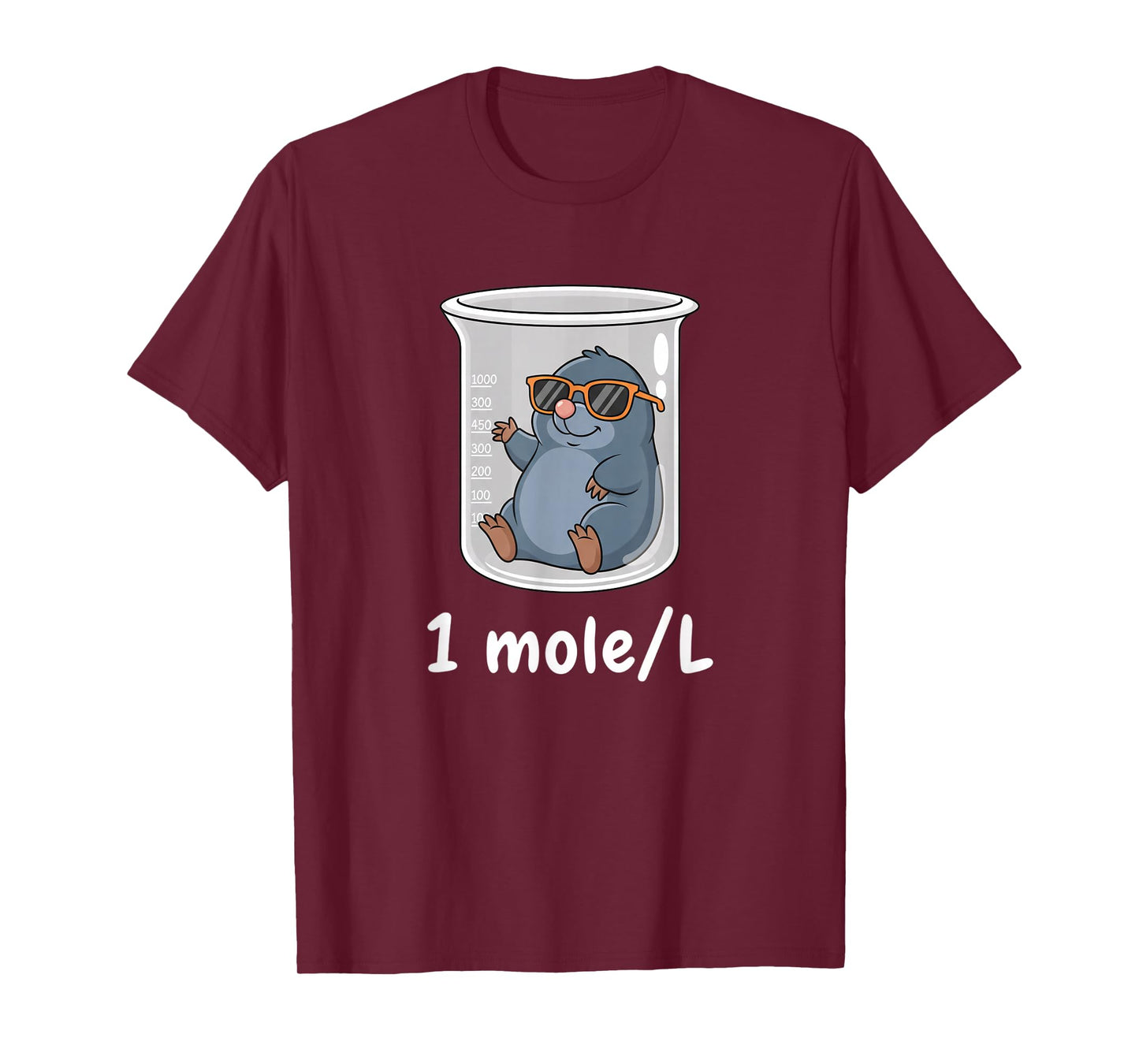 Science & Technology Funny Chemistry 1 Mole L Cute Mole T-Shirt