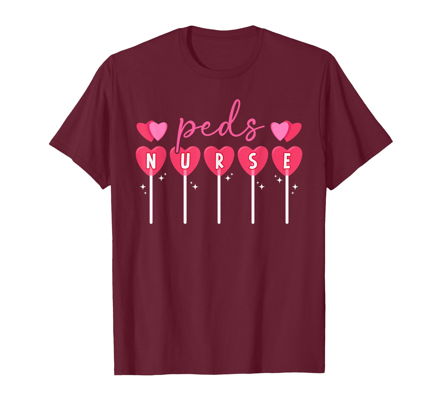 Peds Nurse Valentine Pediatric Nurse Valentines Day T-Shirt