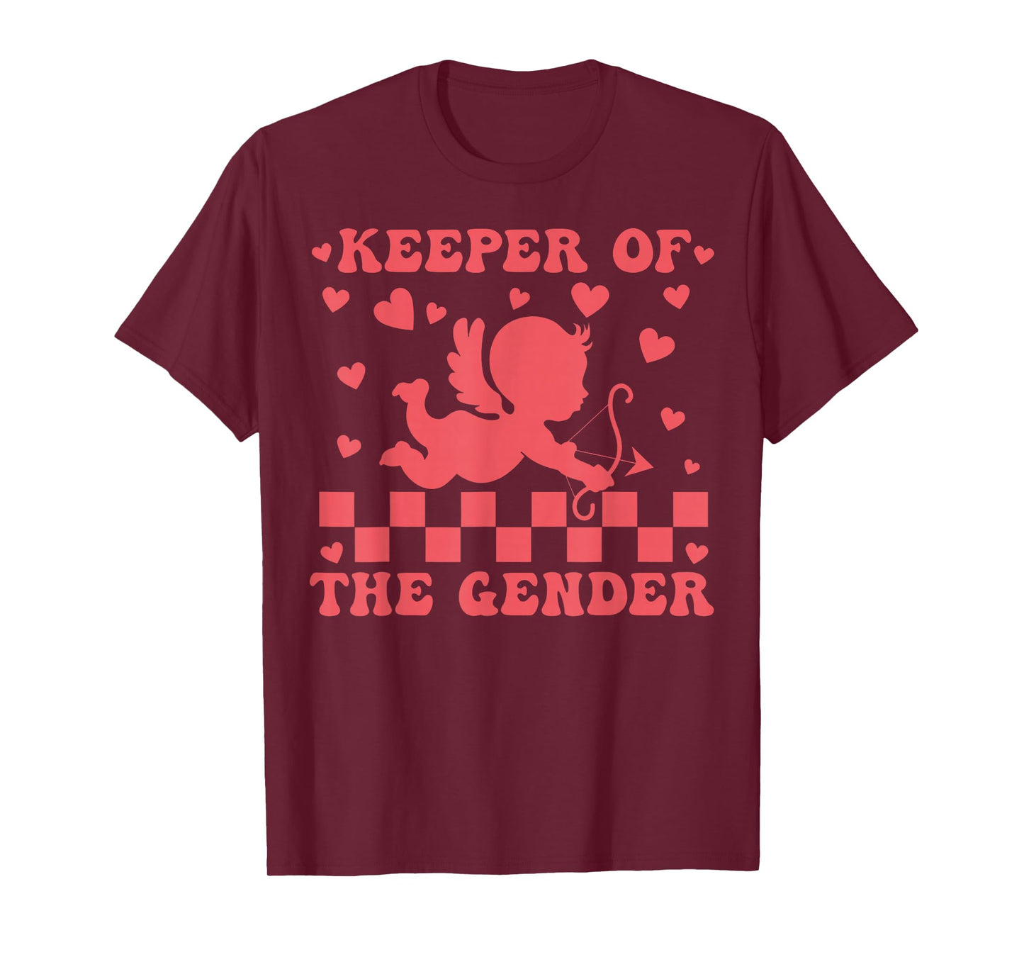 Keeper of The Gender Valentines Cupid Pregnancy Revealing T-Shirt