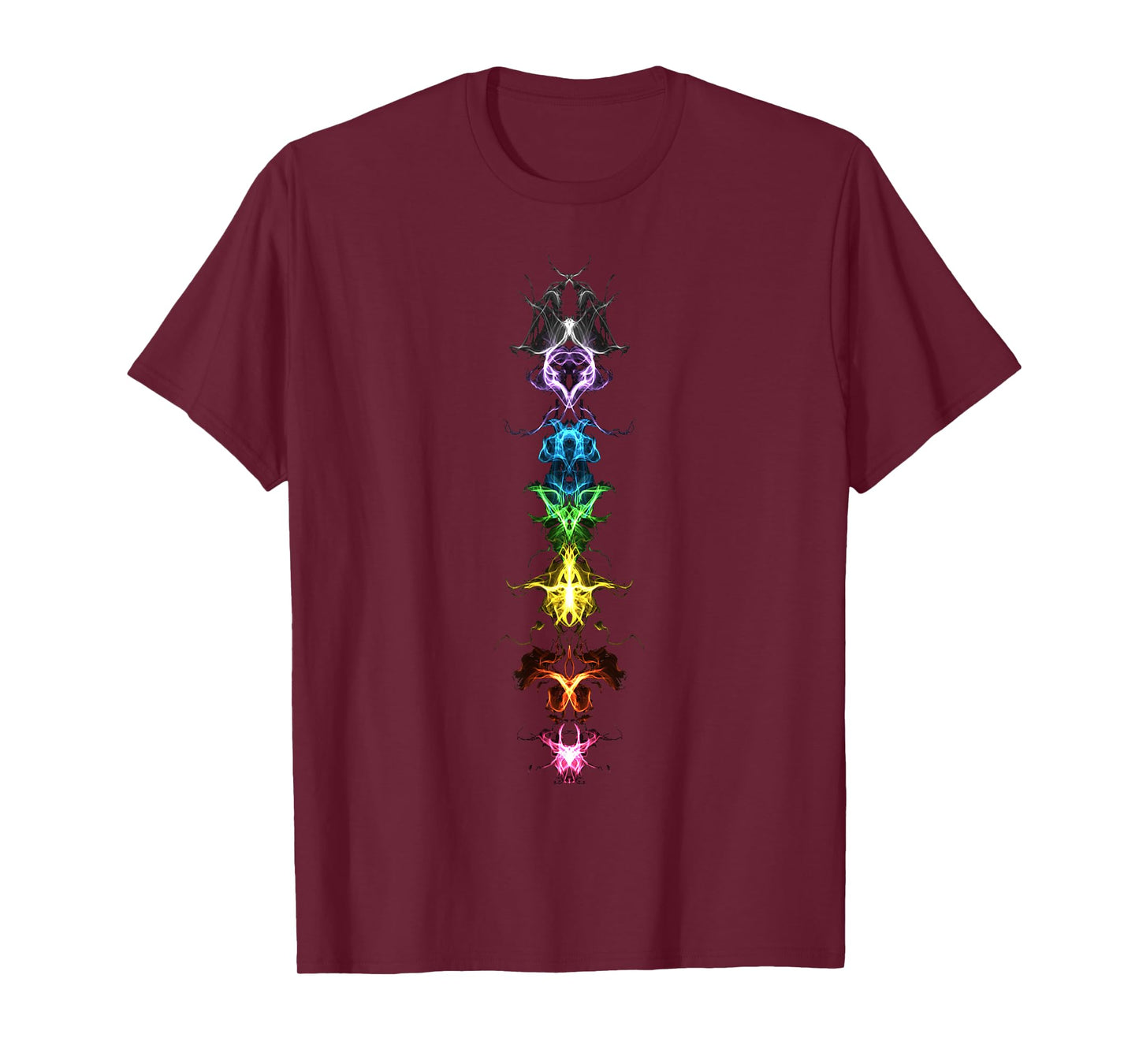 Chakras Fractal Buddhism Awareness Rainbow Power T-shirt T-Shirt