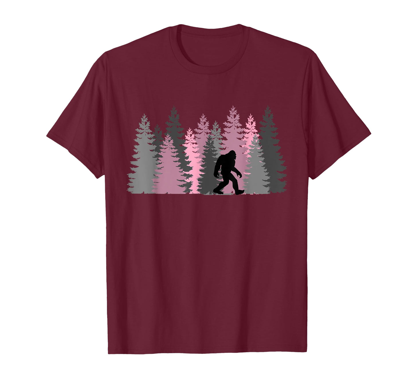 Bigfoot Sasquatch In The Forest For Men Women Kids T-Shirt