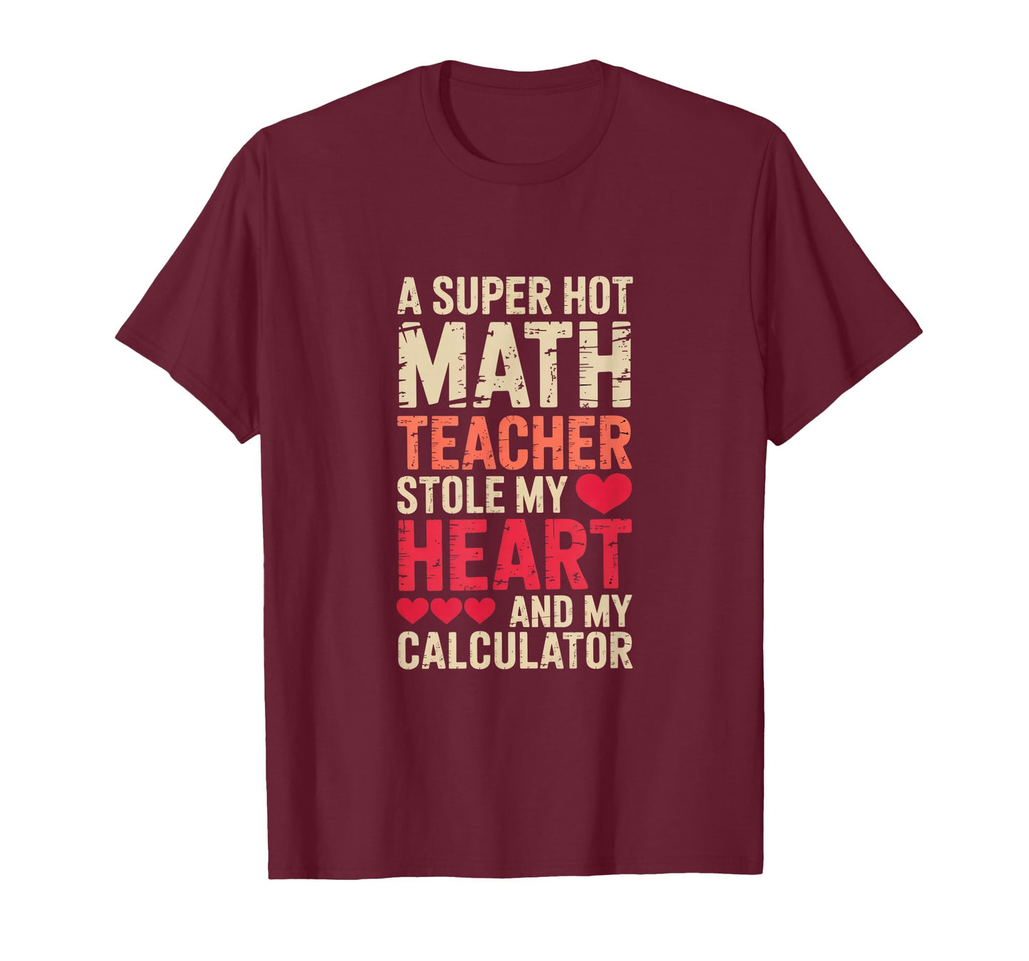 Math Teacher Valentine's Day Algebra Calculus Love Equation T-Shirt