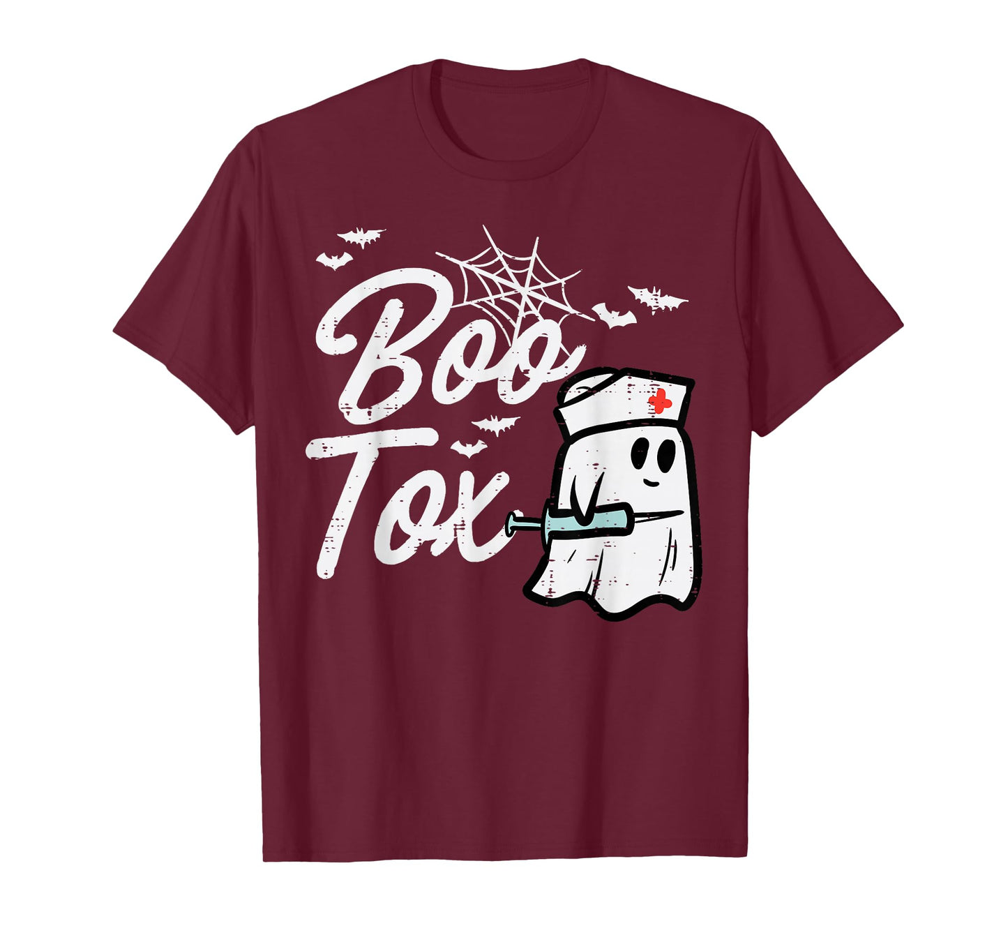 Halloween Nurse Boo Tox Botox Funny Costume Scrub Top Women T-Shirt
