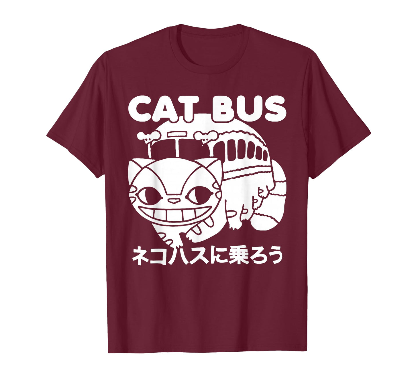 Cat Bus Anime Style Japanese Retro Gift for Fan T-Shirt