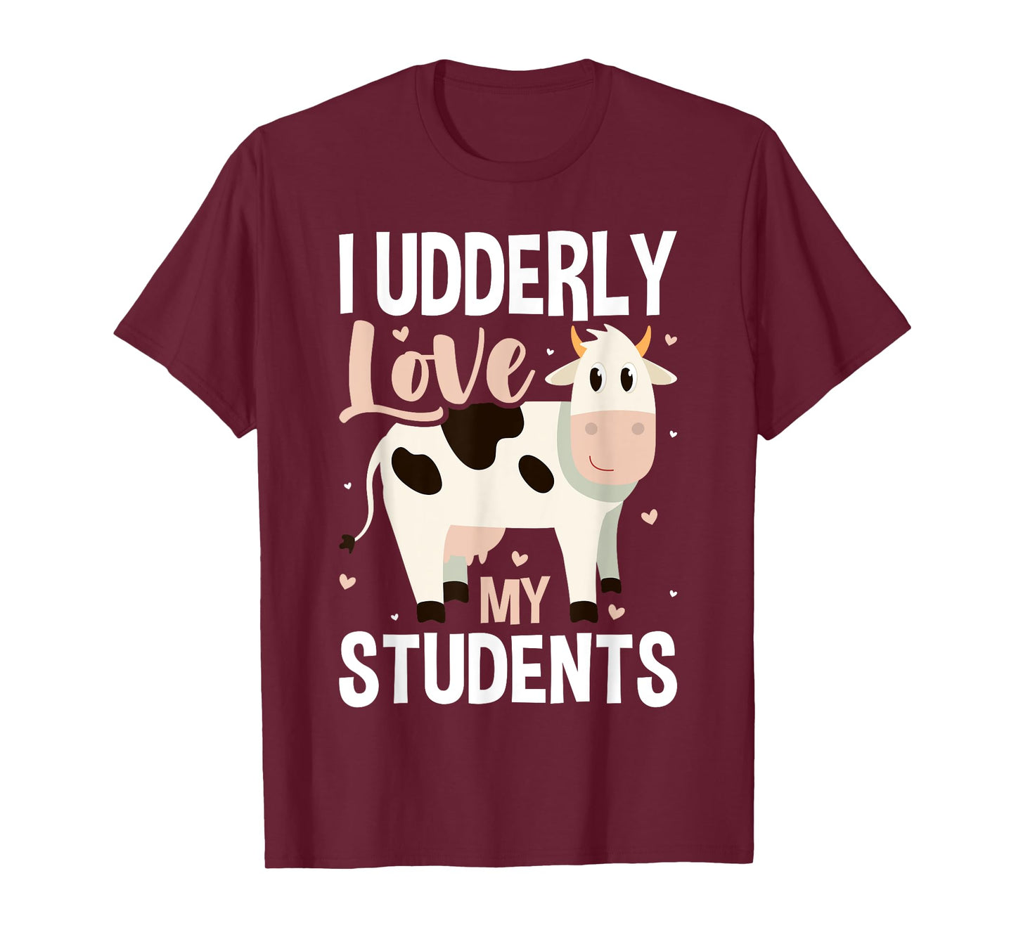 Cow Teacher Lover T-Shirt for Men Women Girls Kids