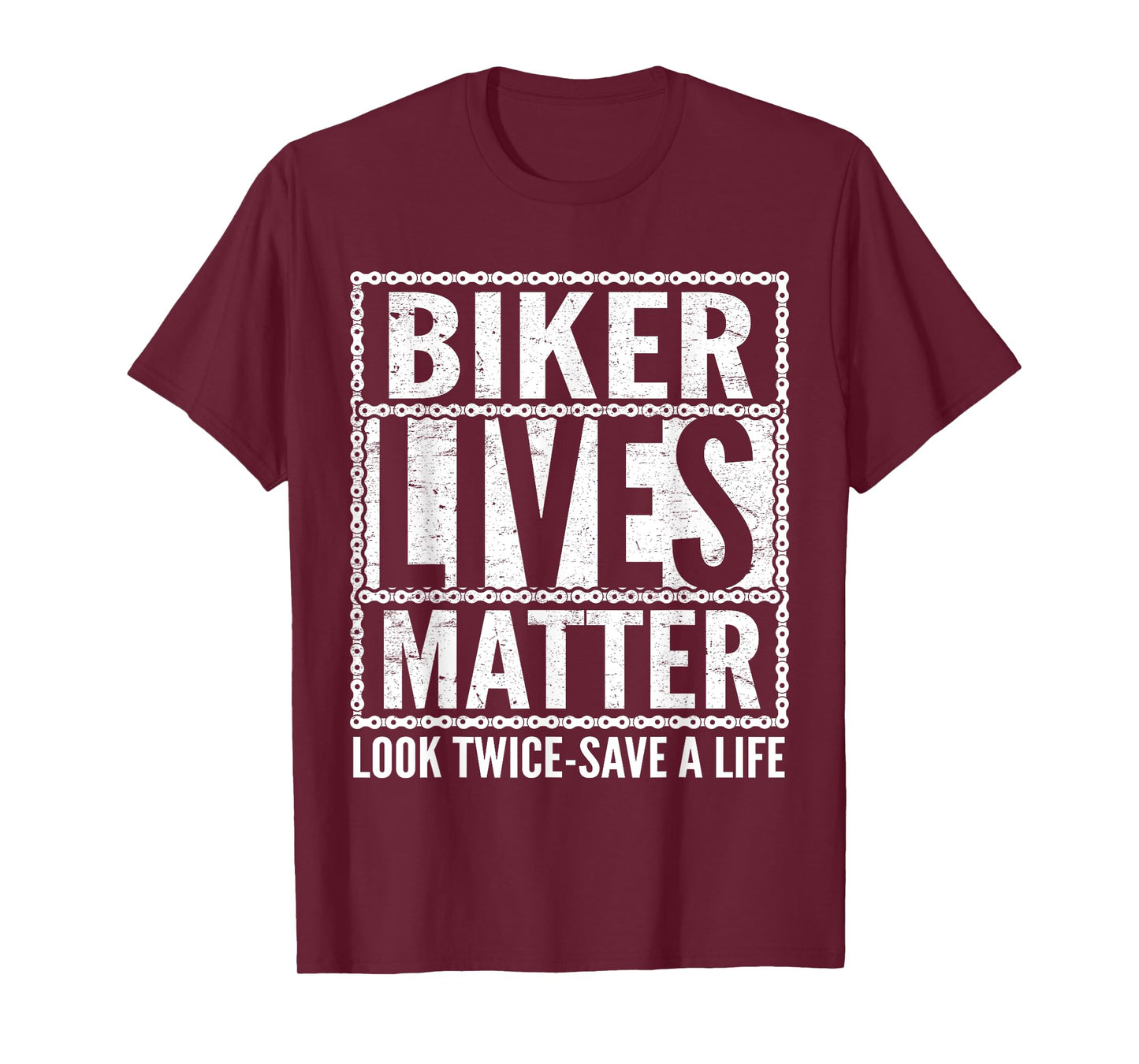 Biker Lives Matter Look Twice Save A Life Motorcycle Lover T-Shirt