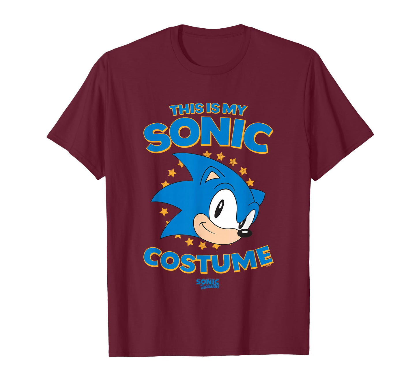 Sonic The Hedgehog Halloween This Is My Sonic Retro Costume T-Shirt