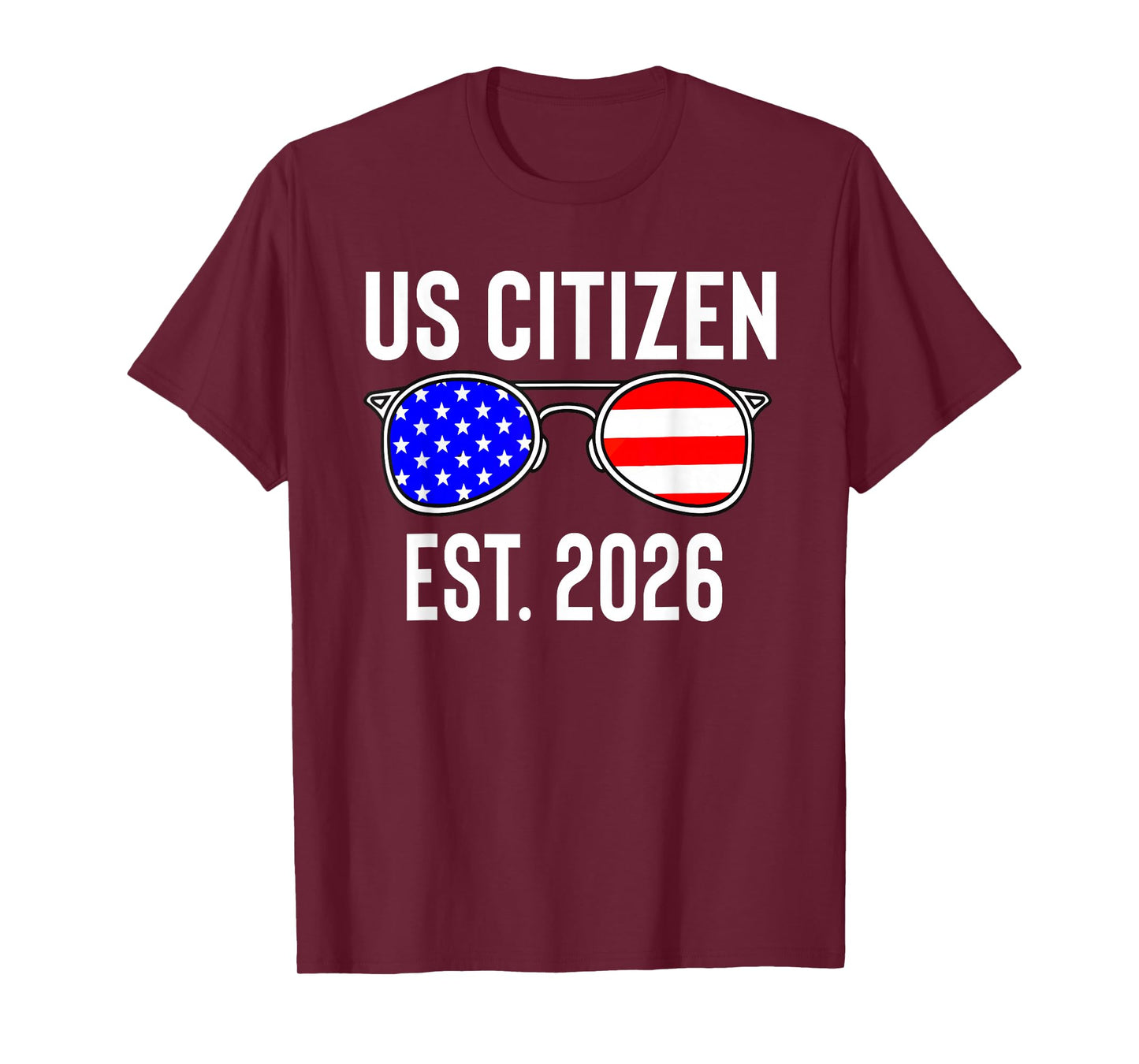 New US Citizen Est 2026 American Immigrant Citizenship Flag T-Shirt