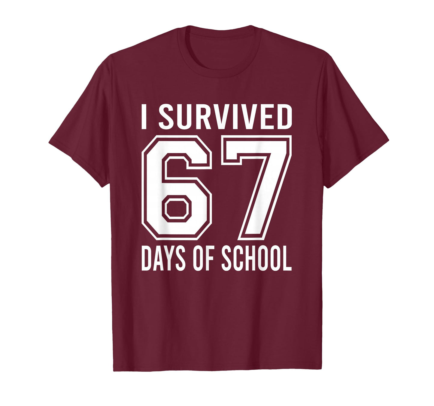 I Survived 67 Days of School Funny Meme Teacher Student T-Shirt