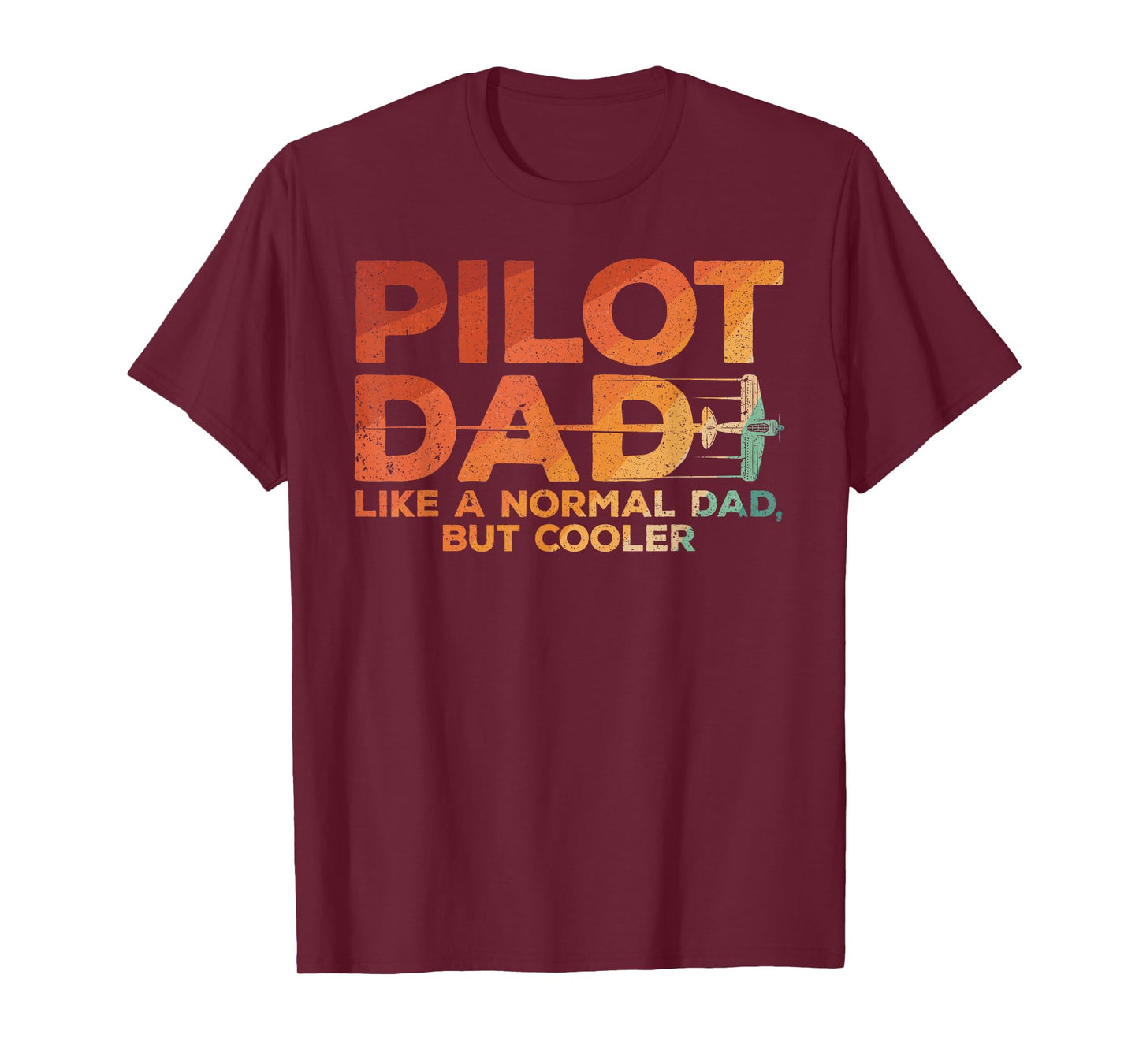 Funny Pilot Dad Art For Men Father Aviation Airplane Pilot T-Shirt