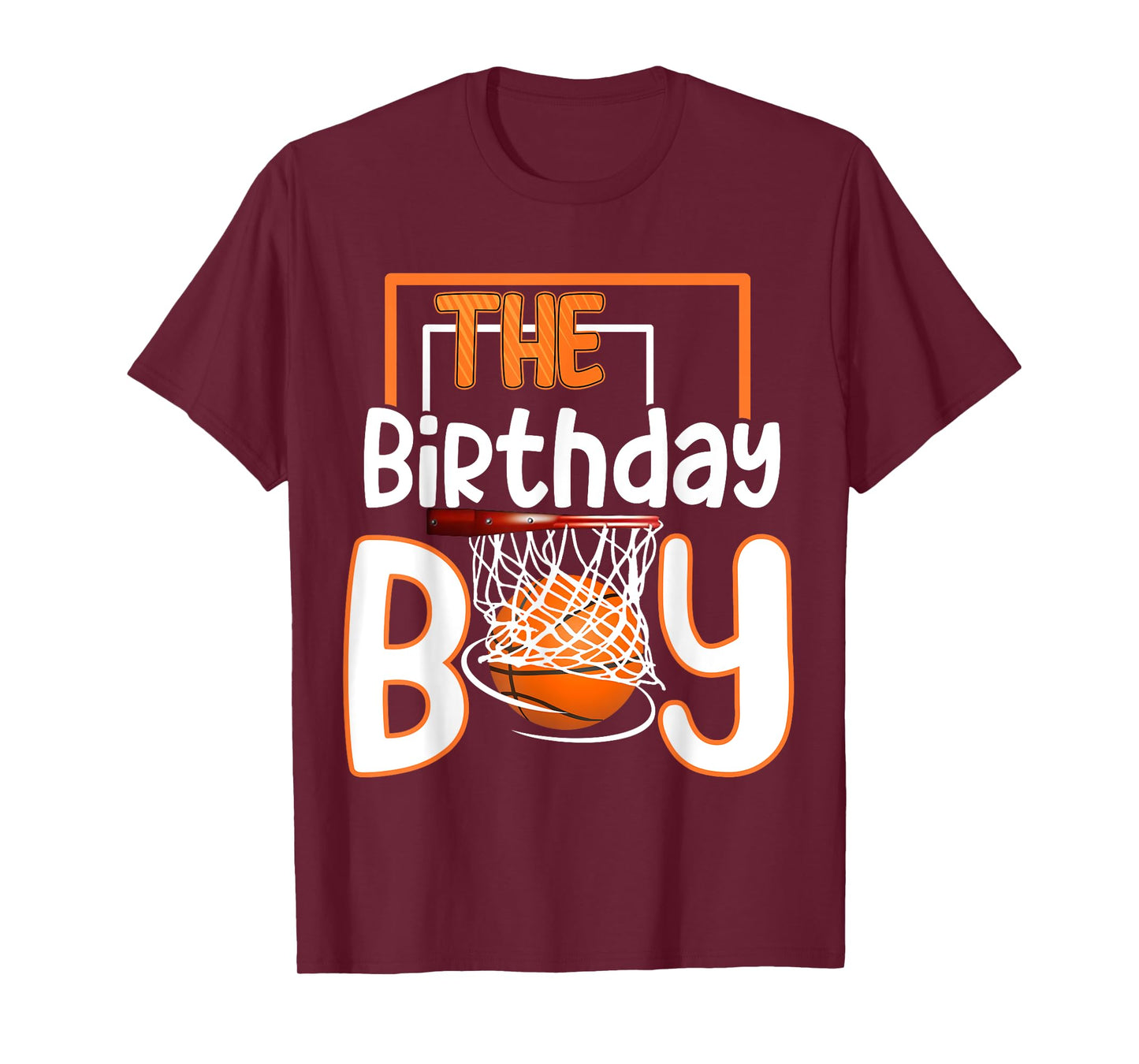 Boy Of The Birthday Basketball Family Matching Bday Party T-Shirt
