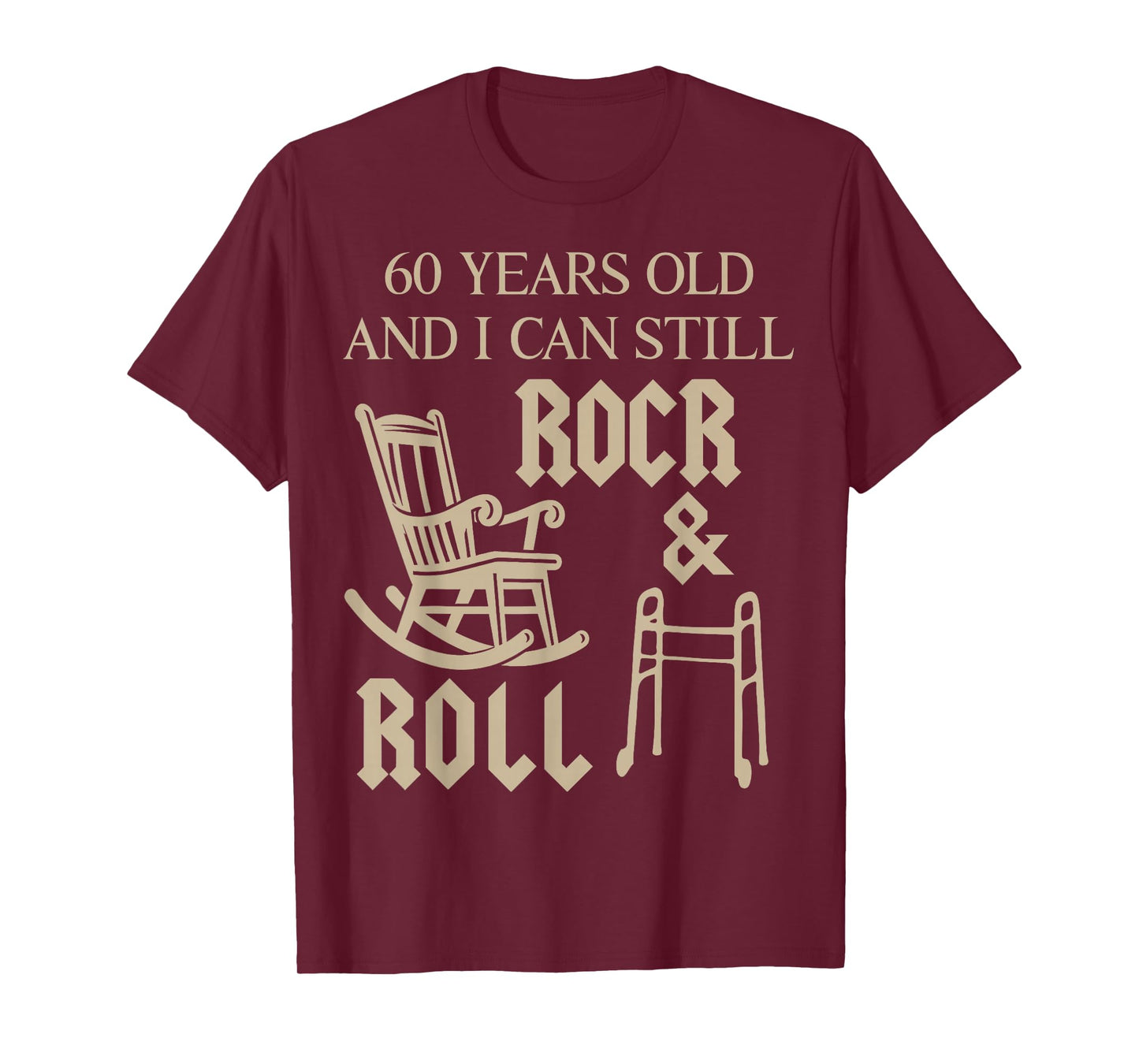 Vintage Classic Rock Funny 60 Year Old 60th Birthday Men T-Shirt