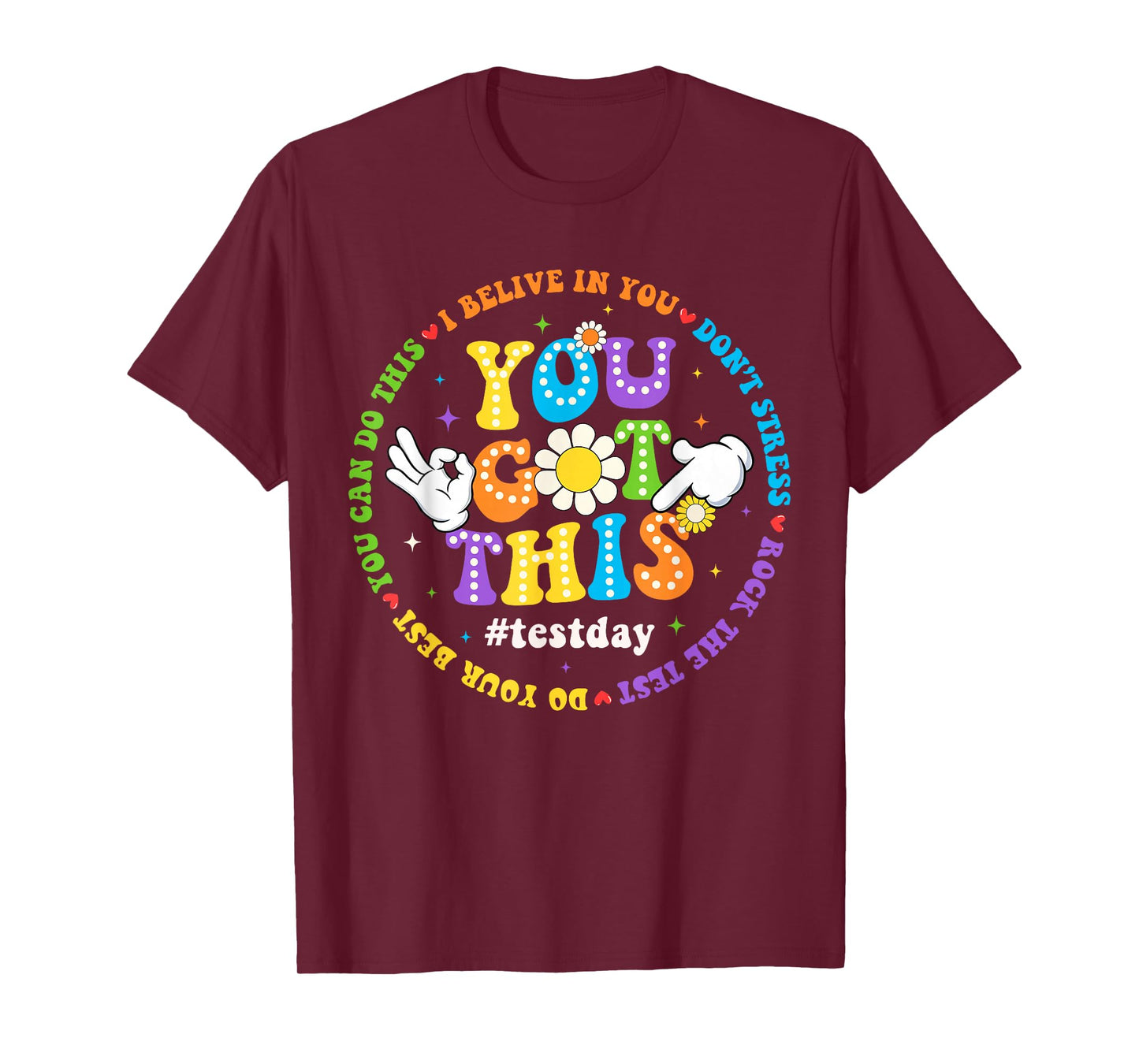 You Got This Dont Stress Rock The Test Testing Day Kids T-Shirt