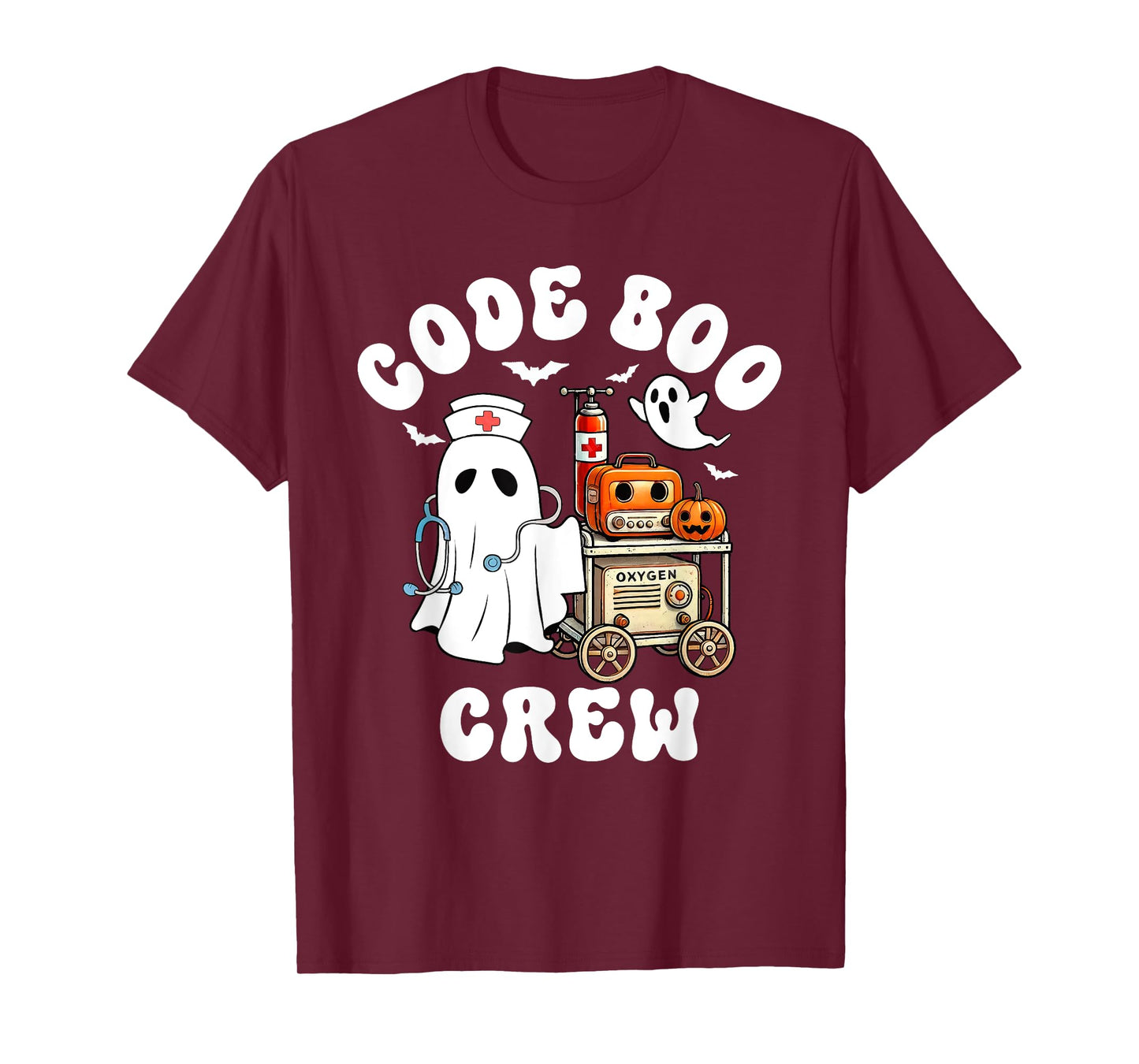 Code Boo Crew Outfit Funny Ghost Halloween Costume T-Shirt