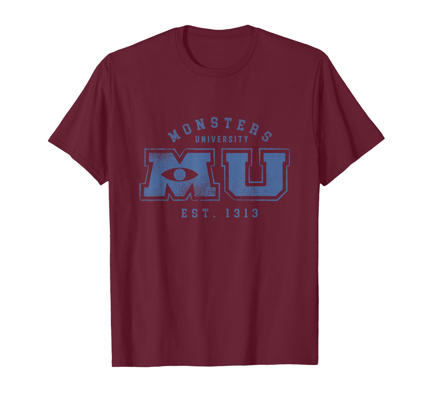 Disney Pixar Monsters University Vintage MU Logo T-Shirt