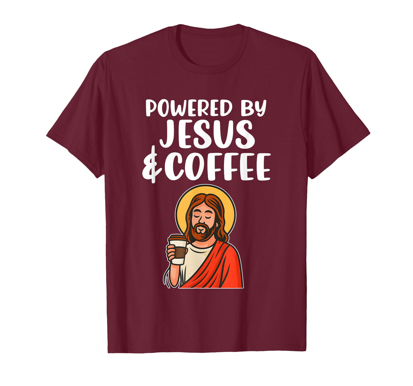Powered by Jesus and Coffee T-Shirt