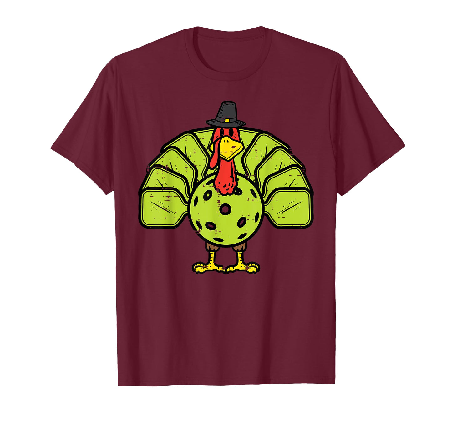 Thanksgiving Turkey Pickleball Pickle Ball Men Women Kids T-Shirt