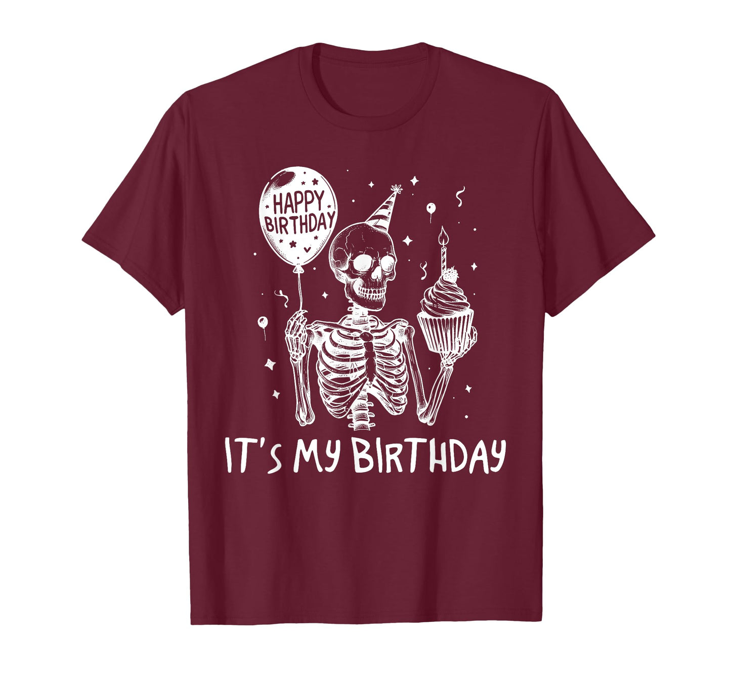 Halloween Skeleton It's My Birthday Costume Party T-Shirt
