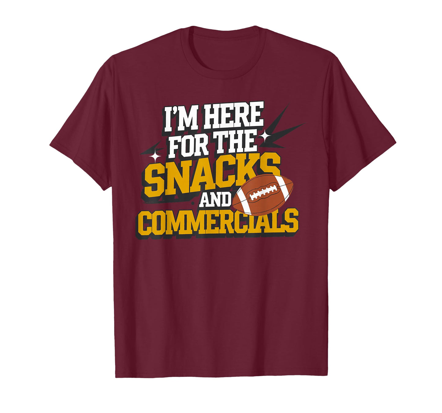 Football Snacks & Commericals Kickoff | Mens & Womens Gift T-Shirt