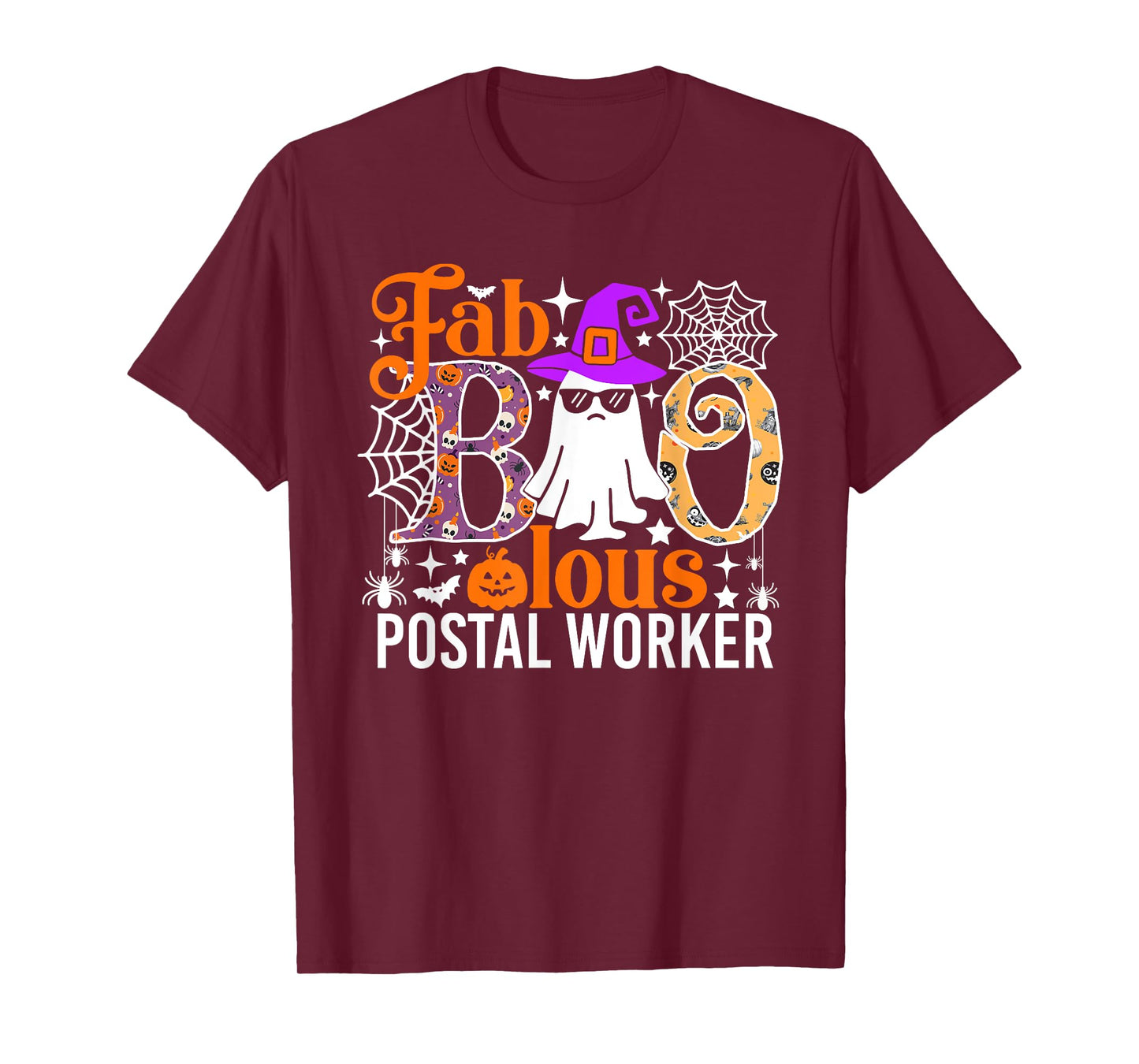 Fab Boo Lous Postal Worker Funny Halloween Costume T-Shirt