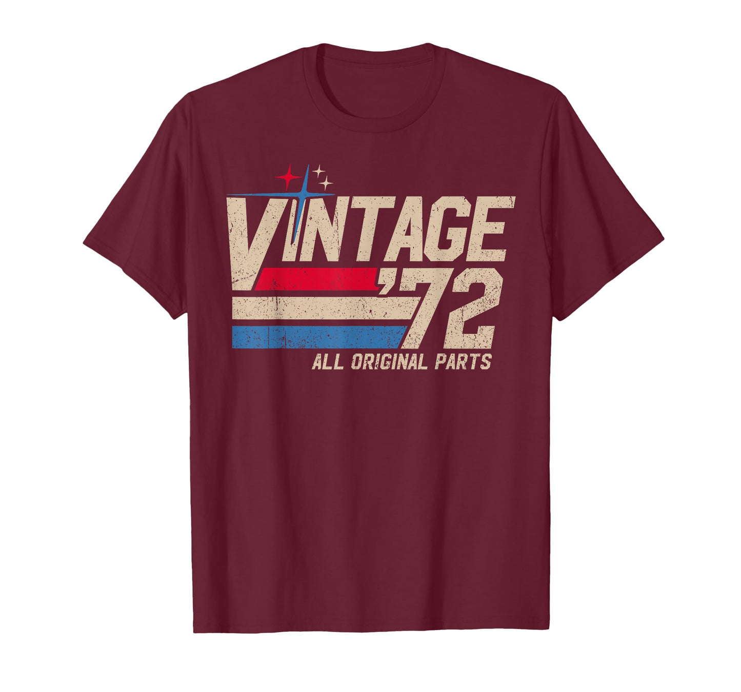 Vintage '72 Retro 53rd Birthday for Men Dad USA Since 1972 T-Shirt