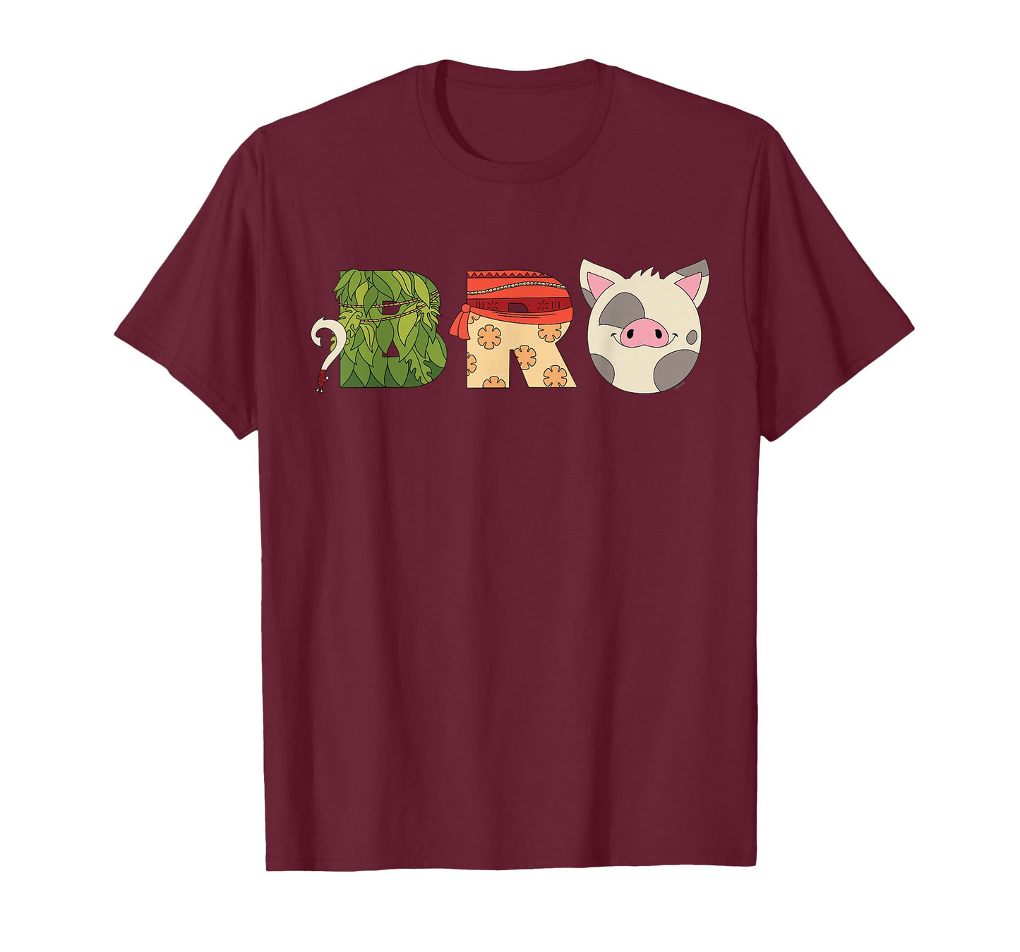 Disney Moana Letters "Bro" Brother Family Trip Vacation T-Shirt
