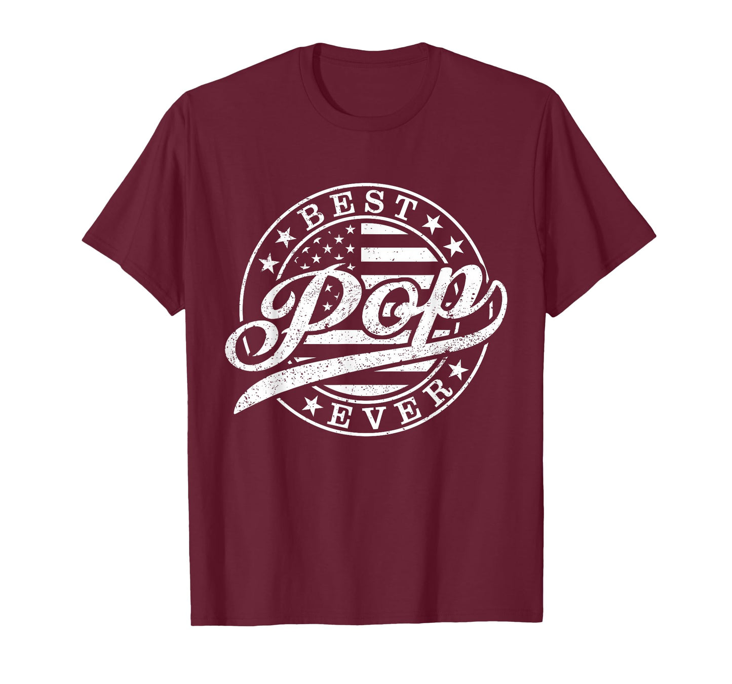Best Pop Ever American US Flag Funny Grandpa Father's Day T-Shirt