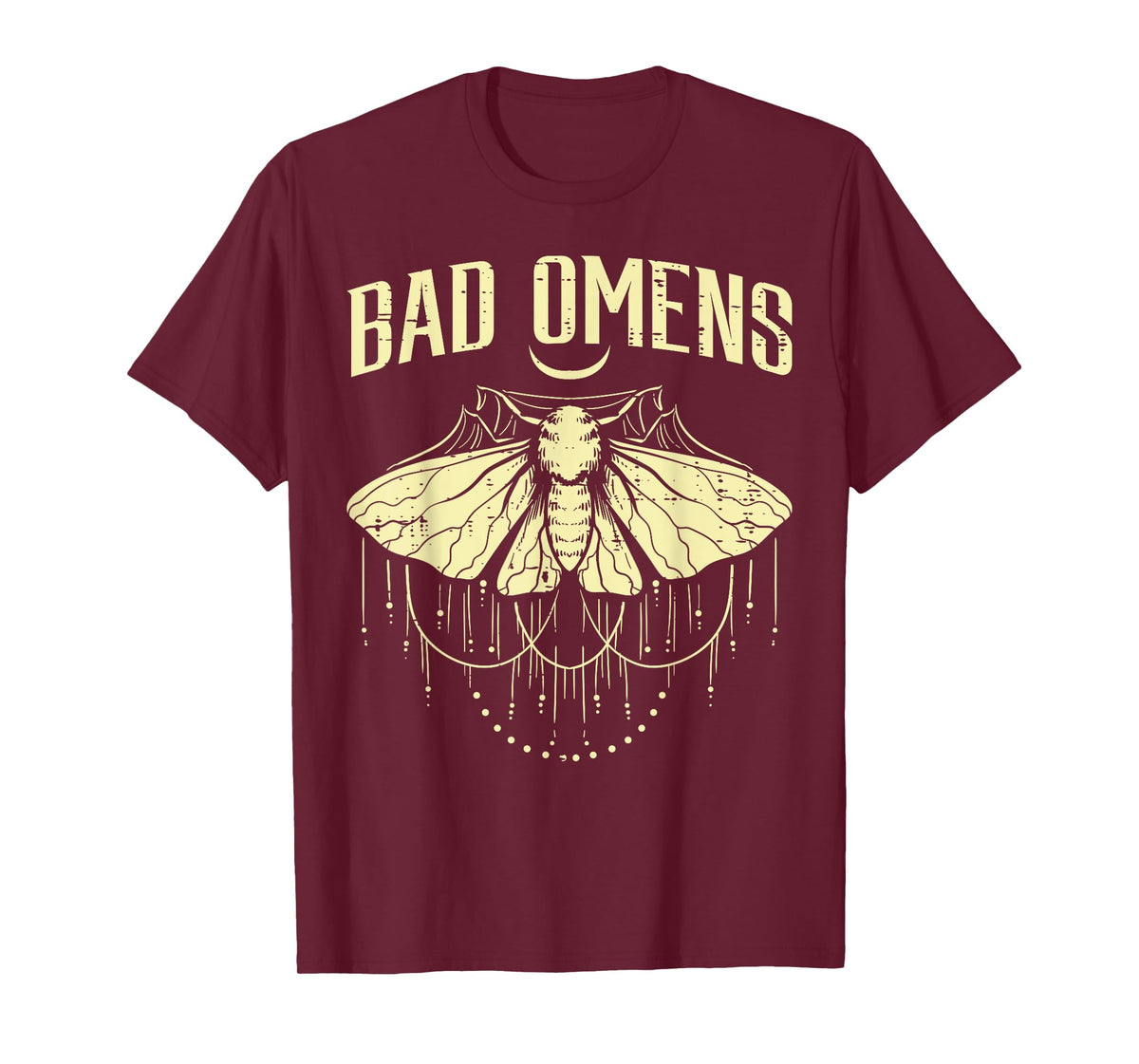 Moth Bad Omens Funny Myth Superstitions Women Men Kids Youth T-Shirt