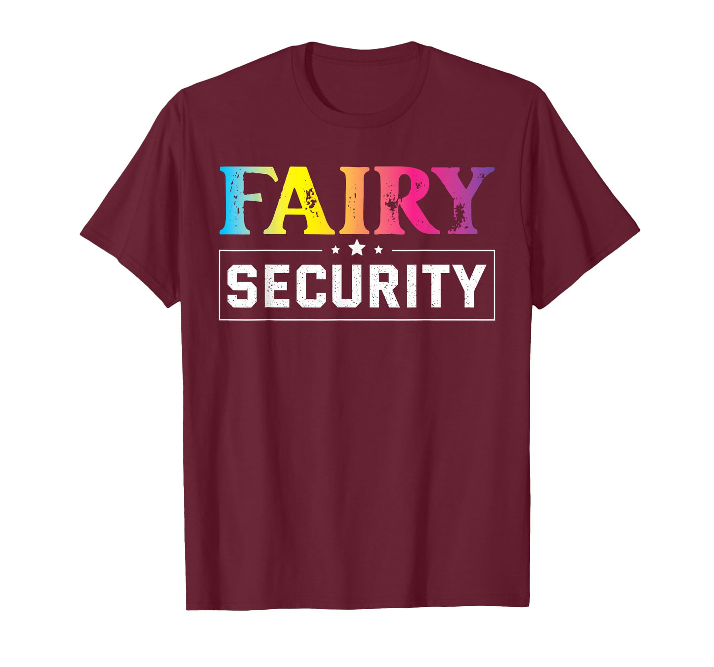 Fairy Security Birthday Party Funny Halloween Costume T-Shirt